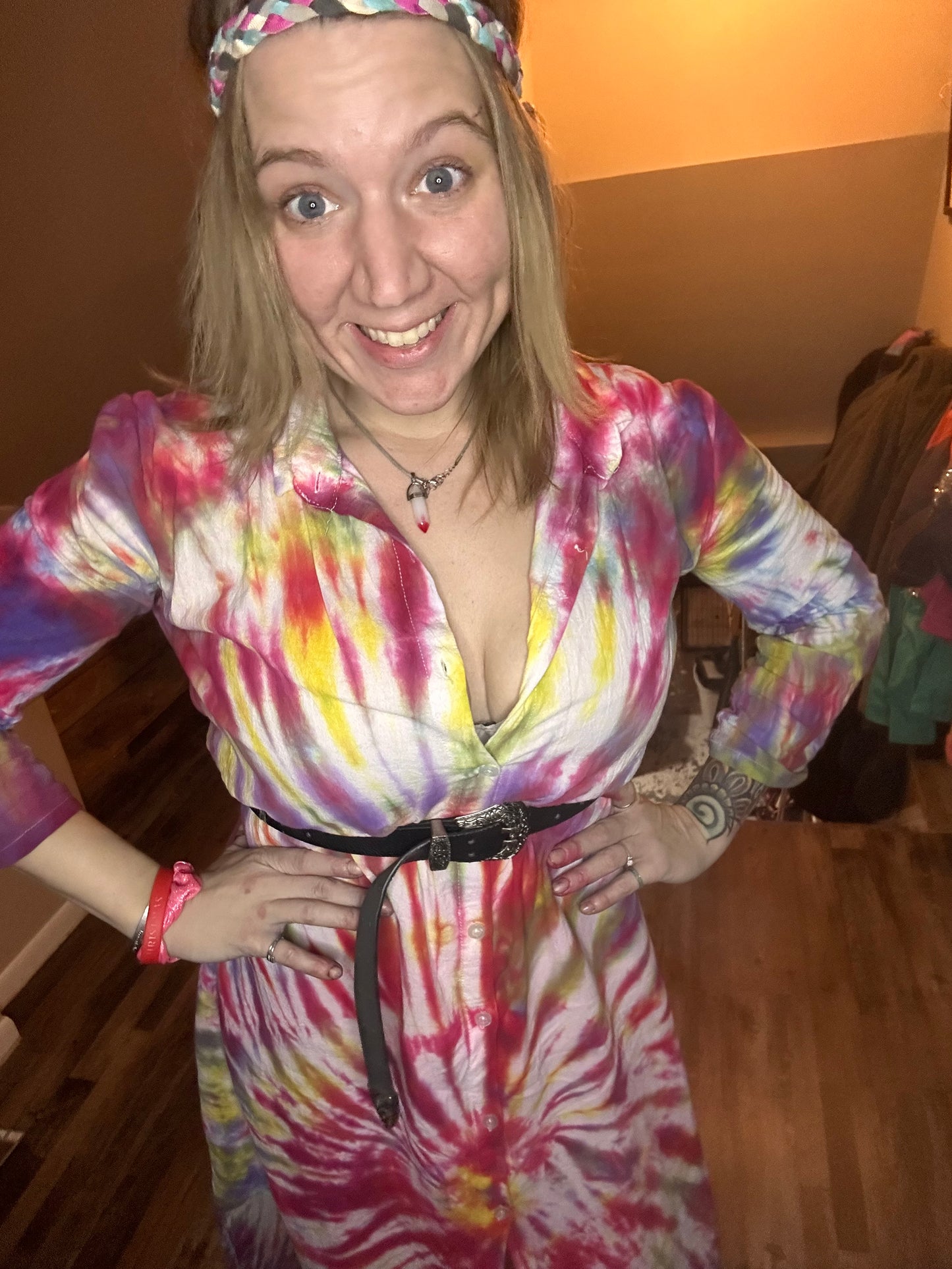 Tie dye sun dress