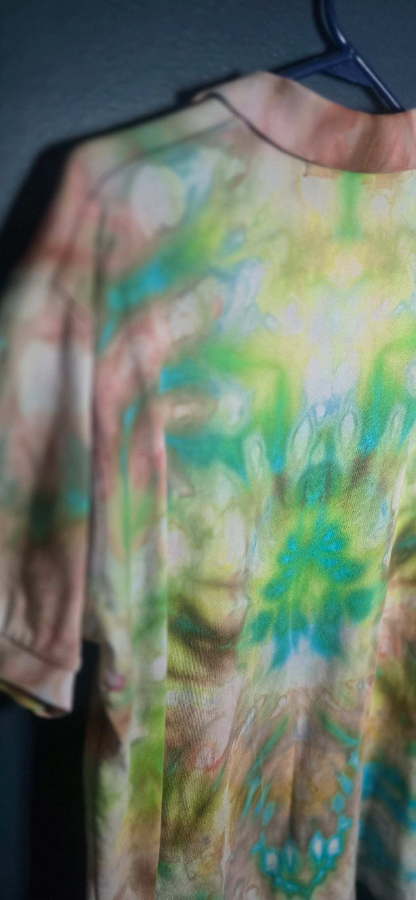 πΏ Earth-Toned Psychedelic Polo β John Ashford β Size XL