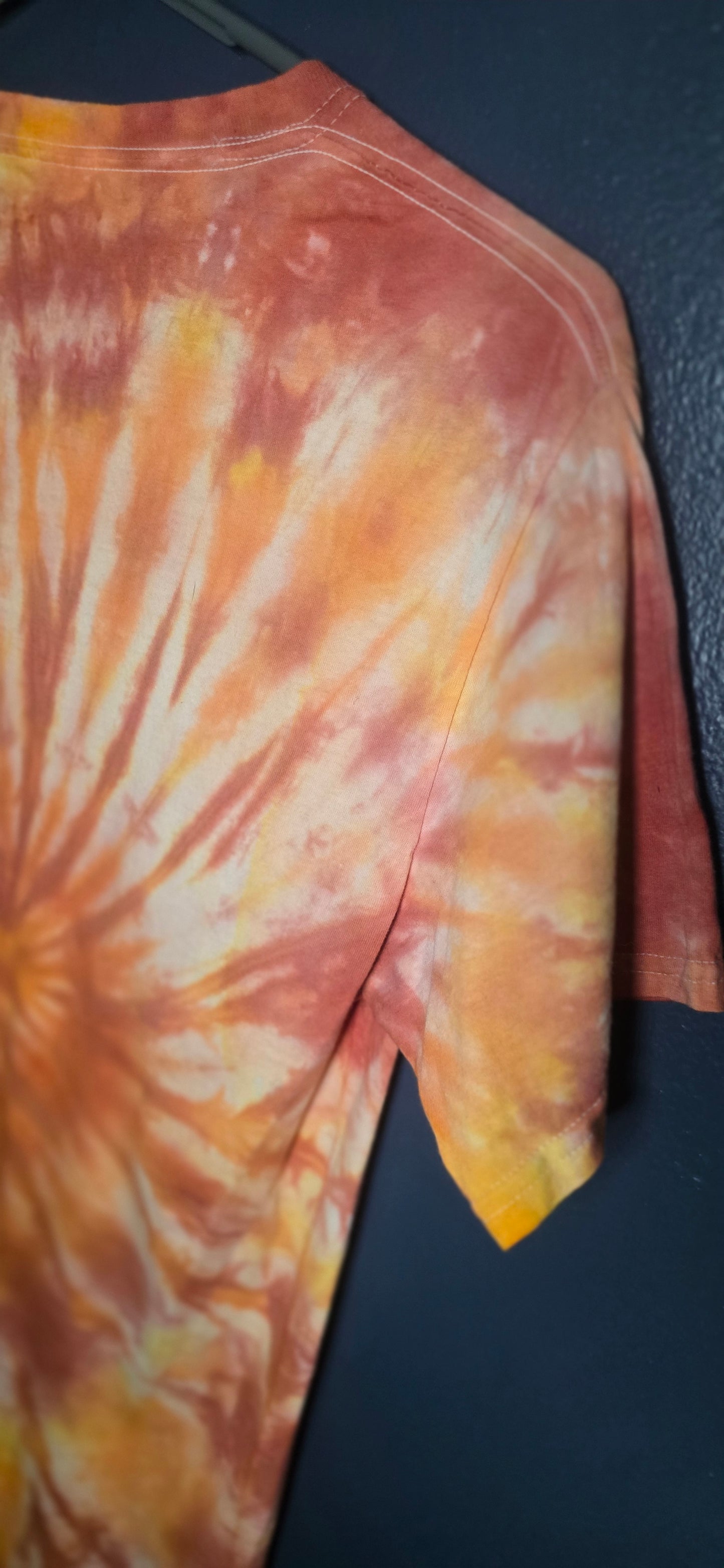 π Hand-Dyed Sunset Swirl Tee (Size Small)