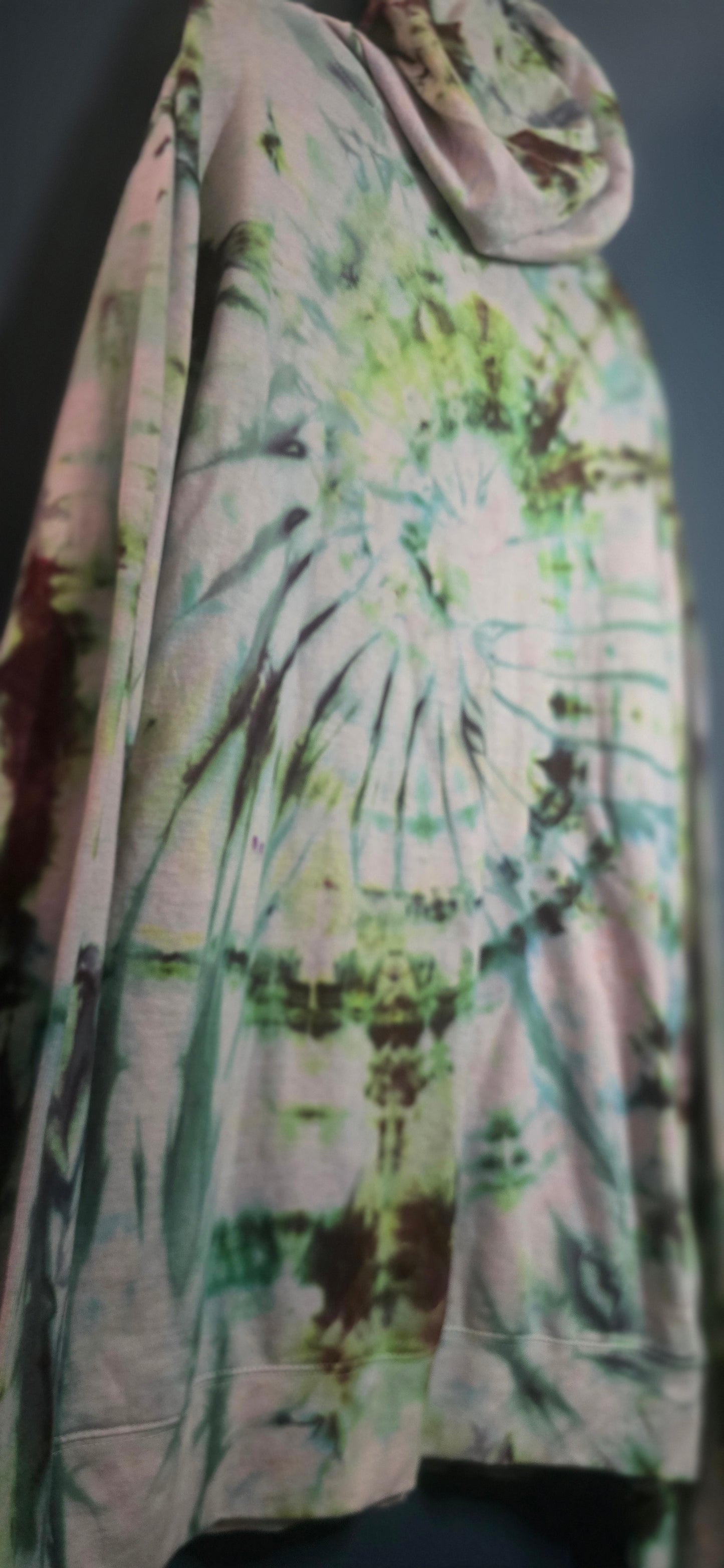 3XL β Delta Fleece Hand-Dyed Spiral Hoodie πΏπ€