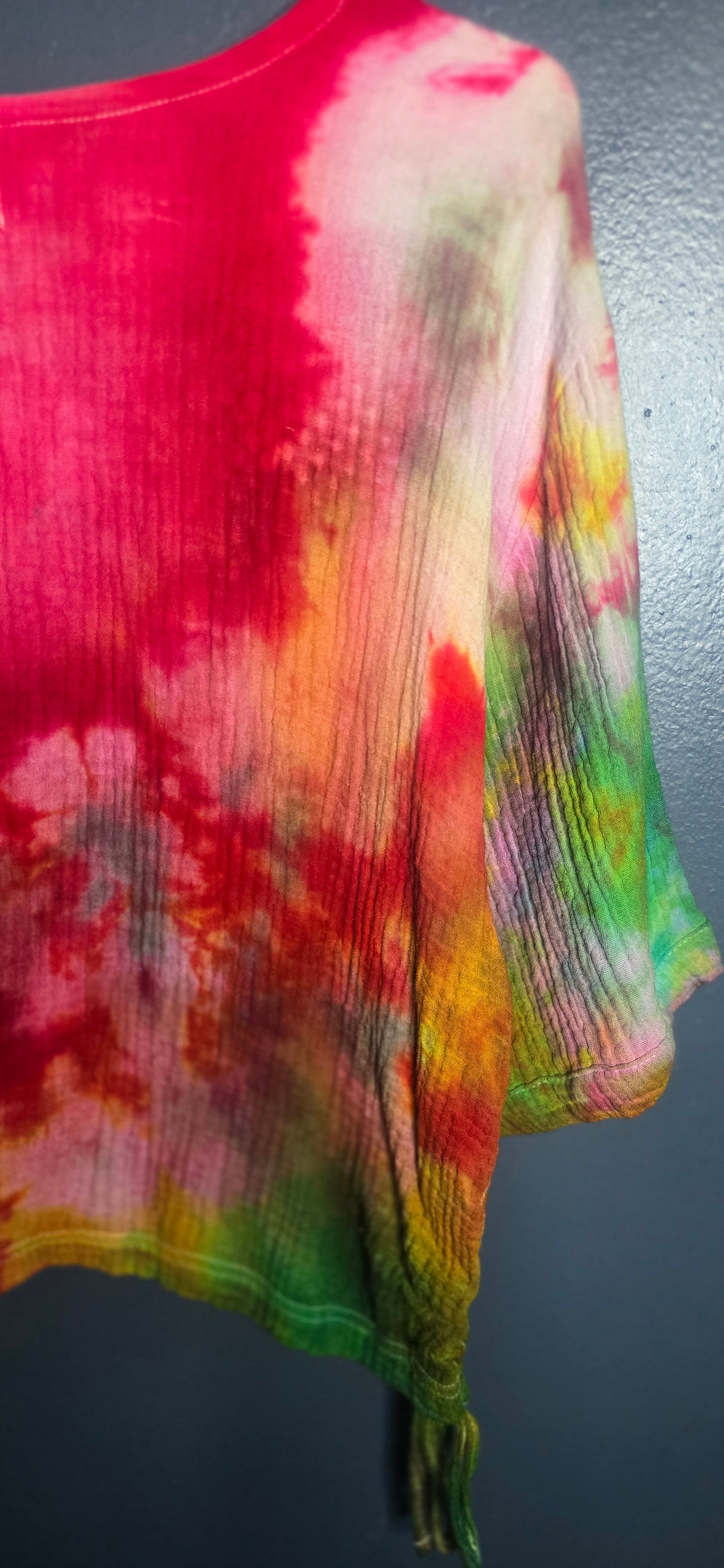 π Hand-Dyed Gauze Crop Top β Size 2X