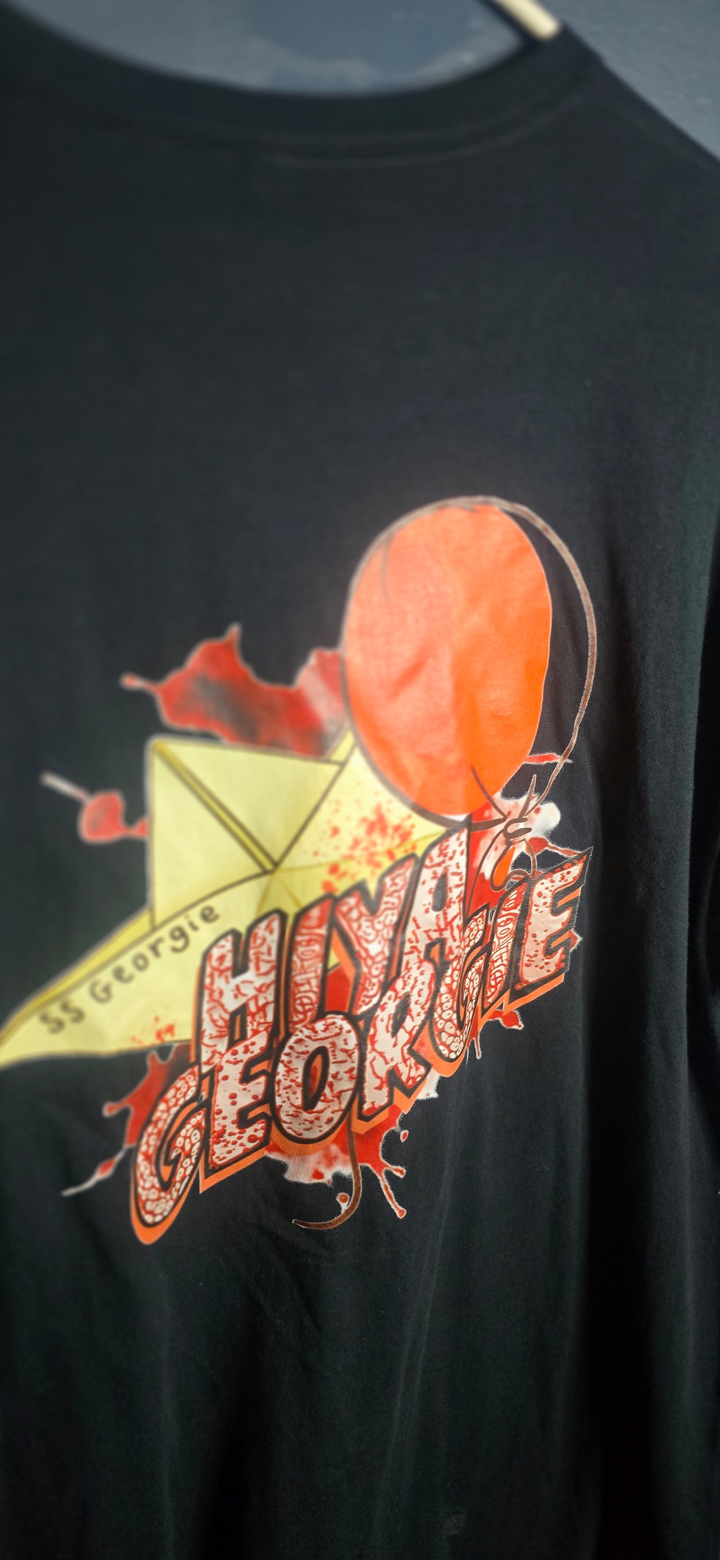 Fruit of the Loom HD Cotton Graphic Tee XL Unisex Black