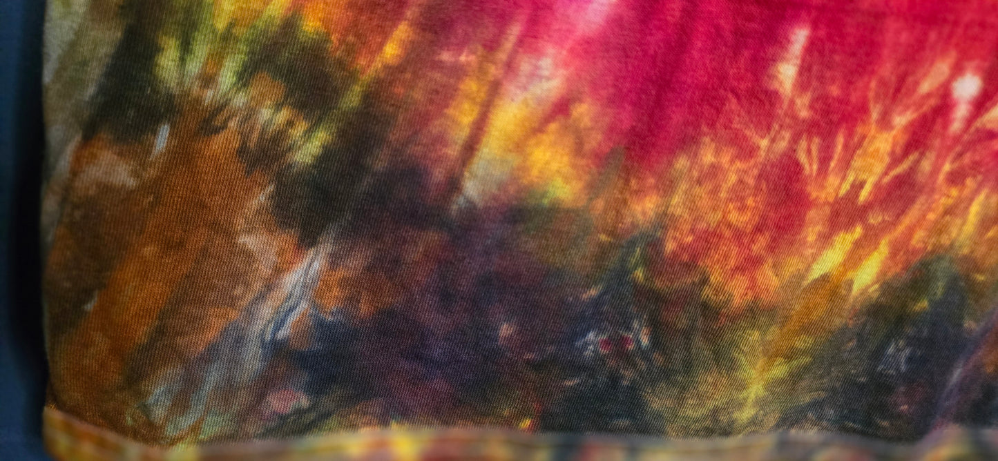 π Hand-Dyed Firestorm Tie Dye Tee (Size 2XL)