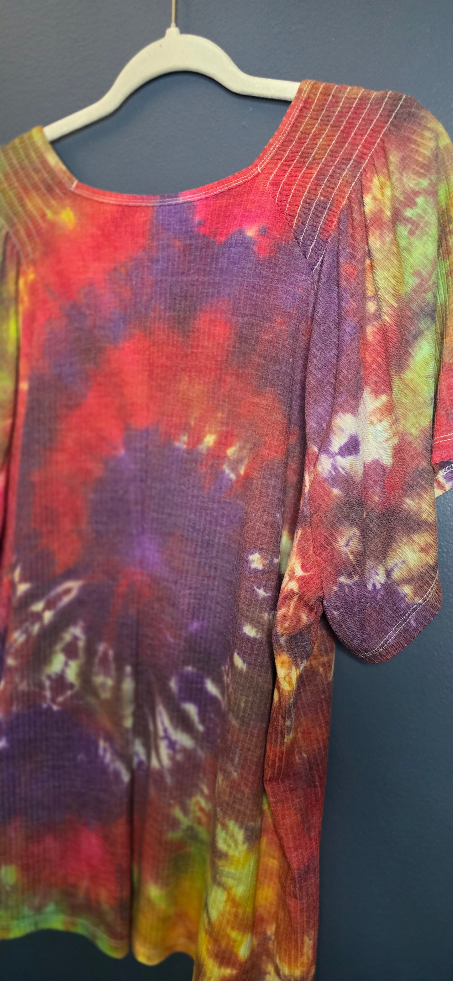 π HARVEST SUNSET RIBBED V-NECK TOP β 2XL π