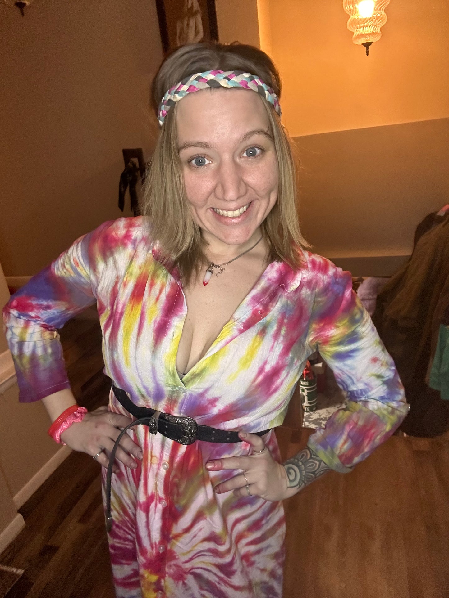 Tie dye sun dress