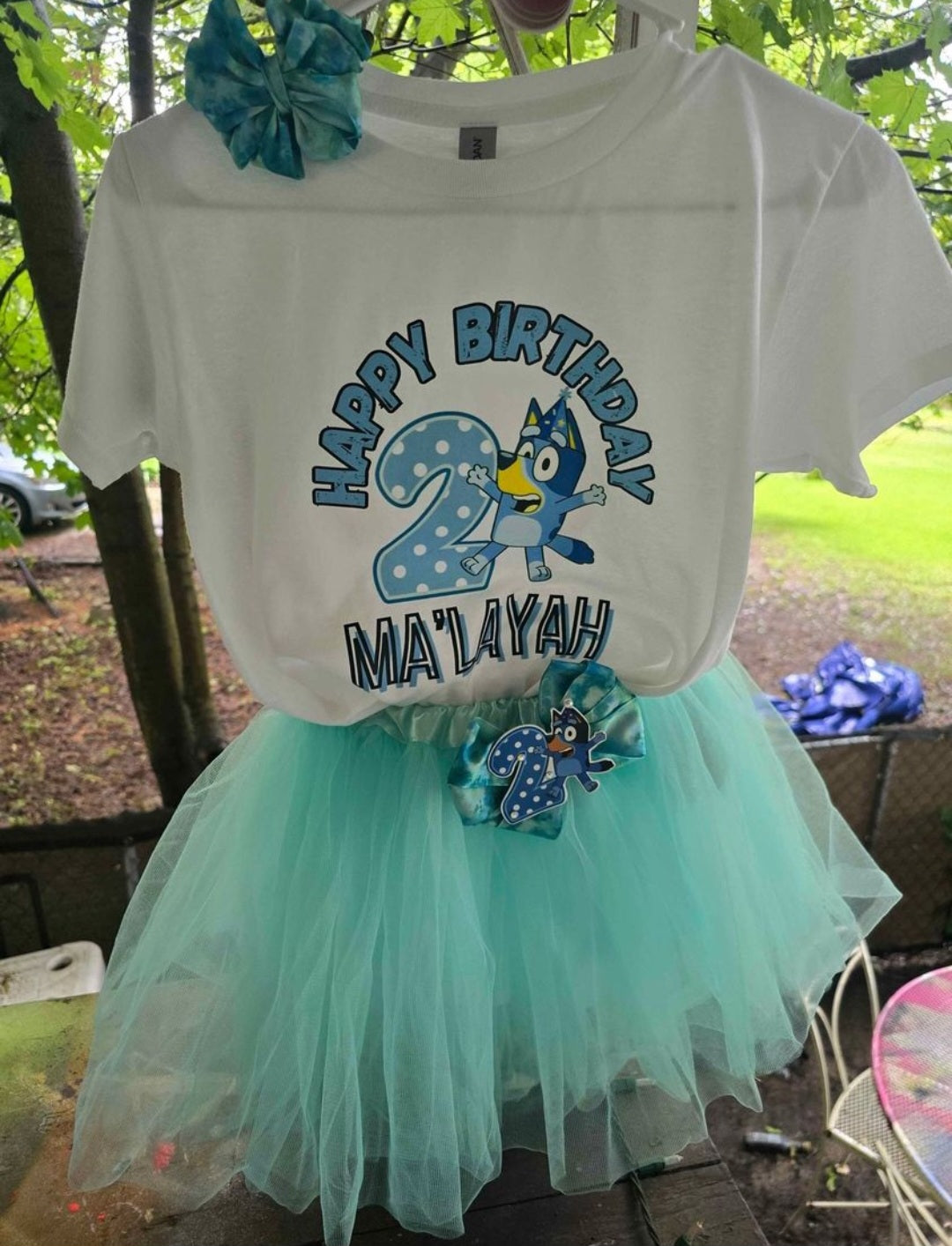 Character top, bows and tutu