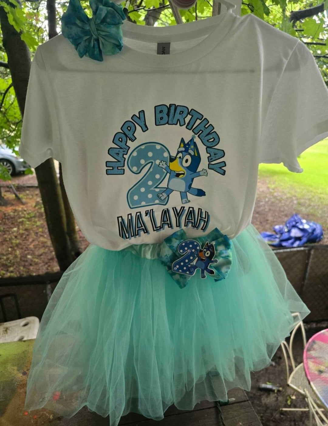 Character top, bows and tutu