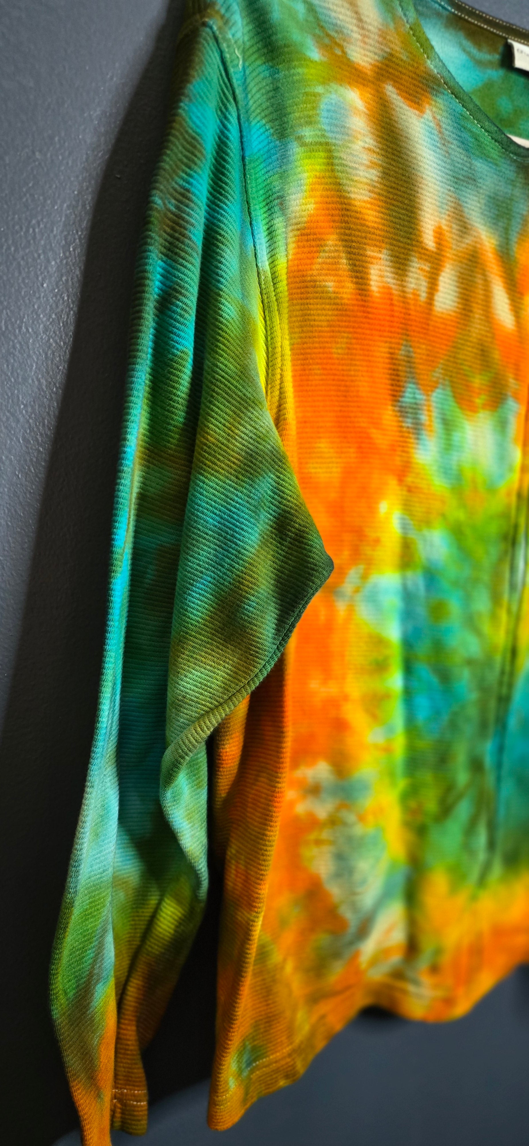 🌈 Hand-Dyed Zip-Up Top – Croft & Barrow Woman 1X