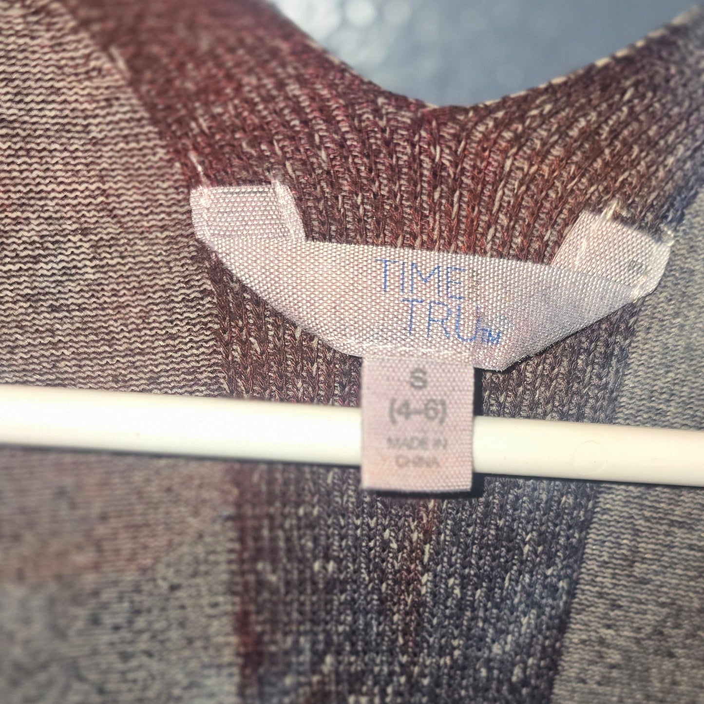 Time and True Upcycle Open Sweater Cardigan - Size Small