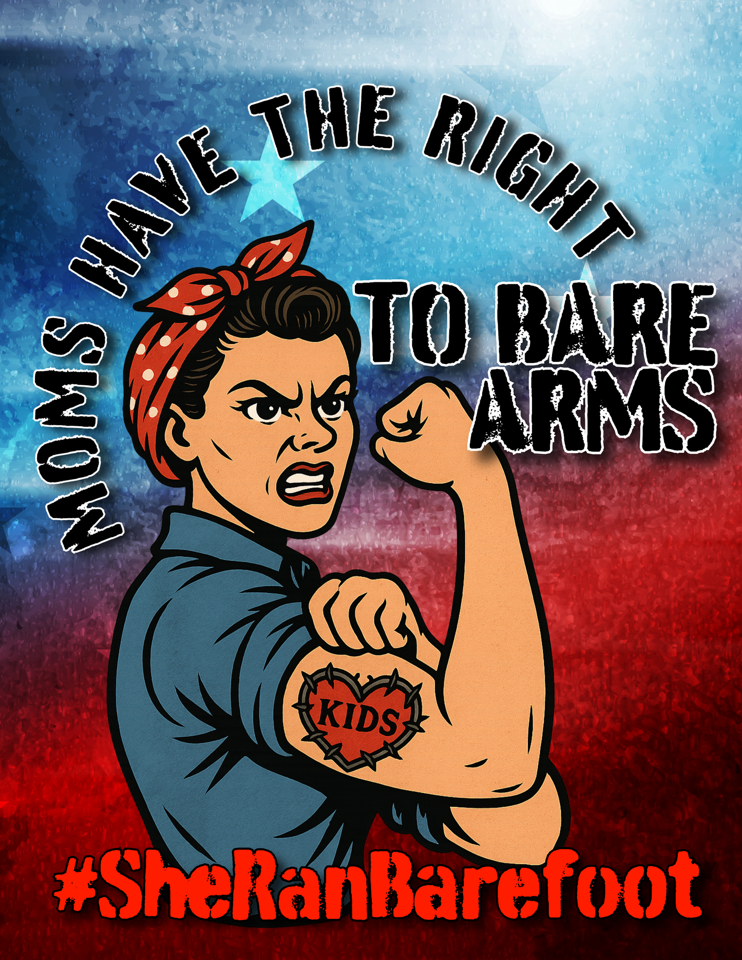 She Ran Barefoot Support Tees