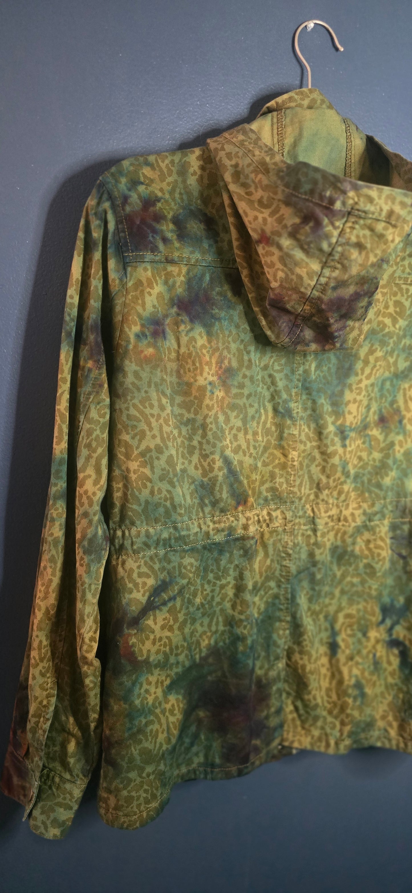 Marci Cheetah-Print Utility Jacket – Size Medium 🐆🖤