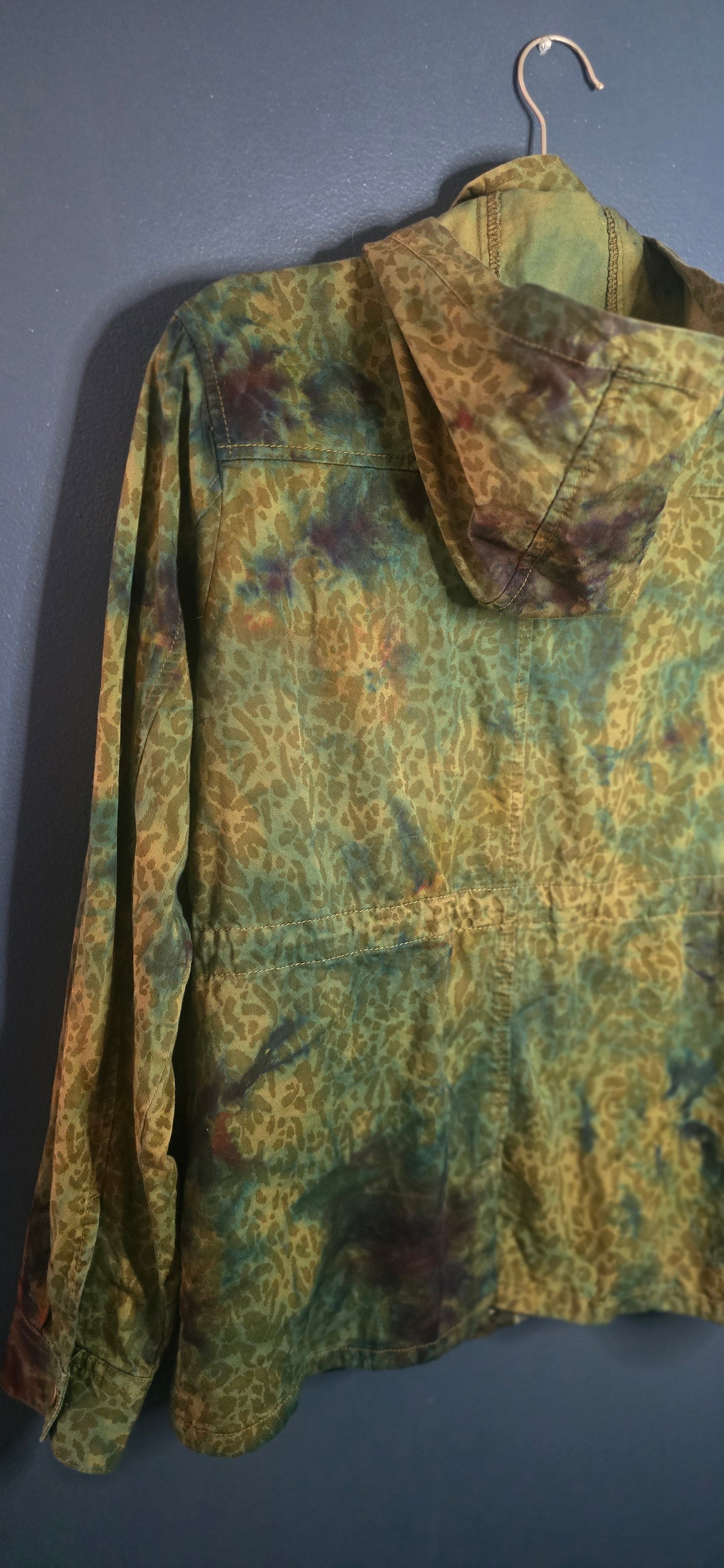 Marci Cheetah-Print Utility Jacket – Size Medium 🐆🖤