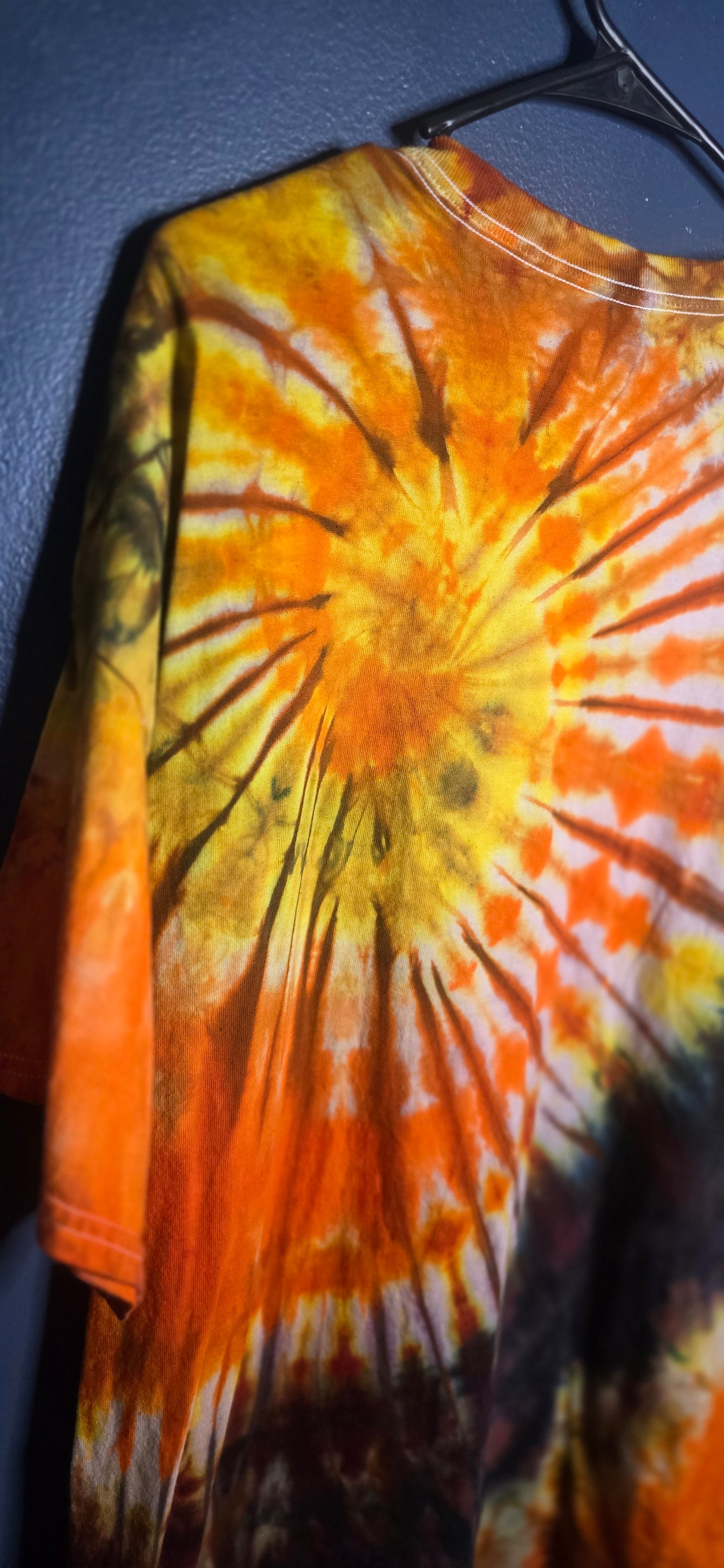 🌀 Hand-Dyed Autumn Blaze Tee (Size 2XL)