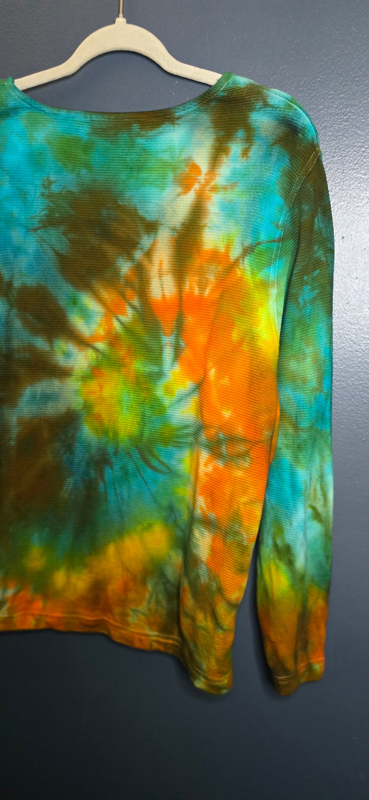 🌈 Hand-Dyed Zip-Up Top – Croft & Barrow Woman 1X