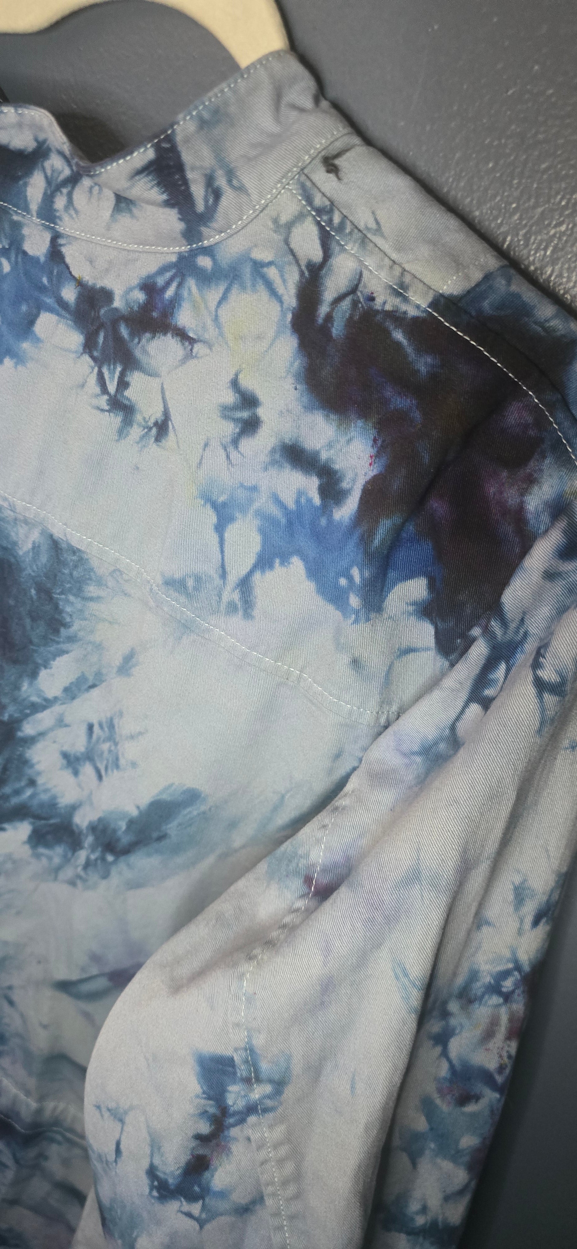 Upcycled Coldwater Creek Utility Jacket – Size 3XL 💙🖤