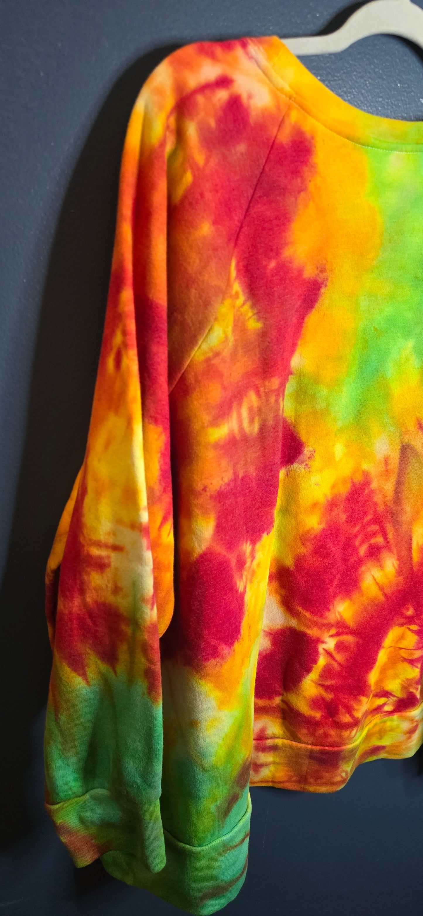 🌈 Hand-Dyed Bright Burst Sweatshirt – Terra & Sky 4X