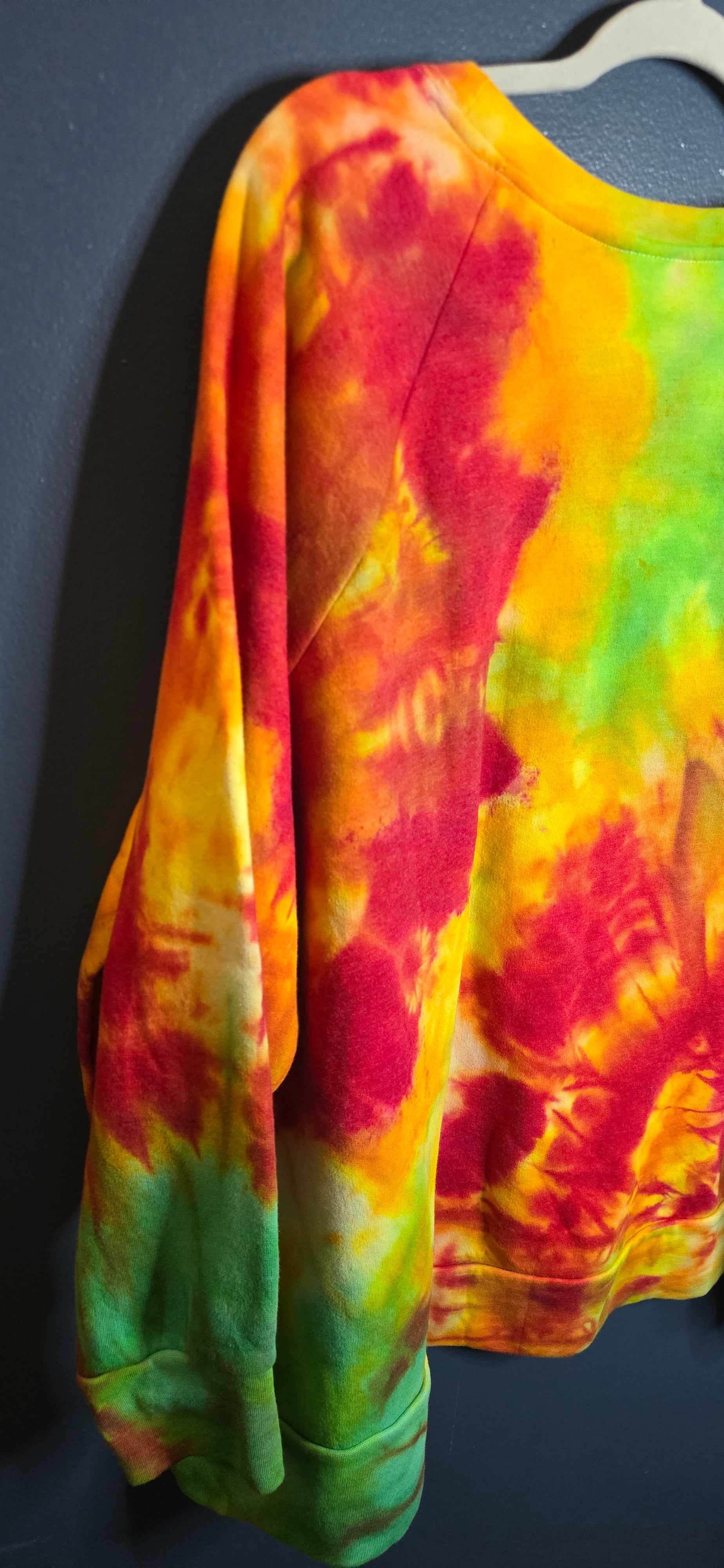 🌈 Hand-Dyed Bright Burst Sweatshirt – Terra & Sky 4X