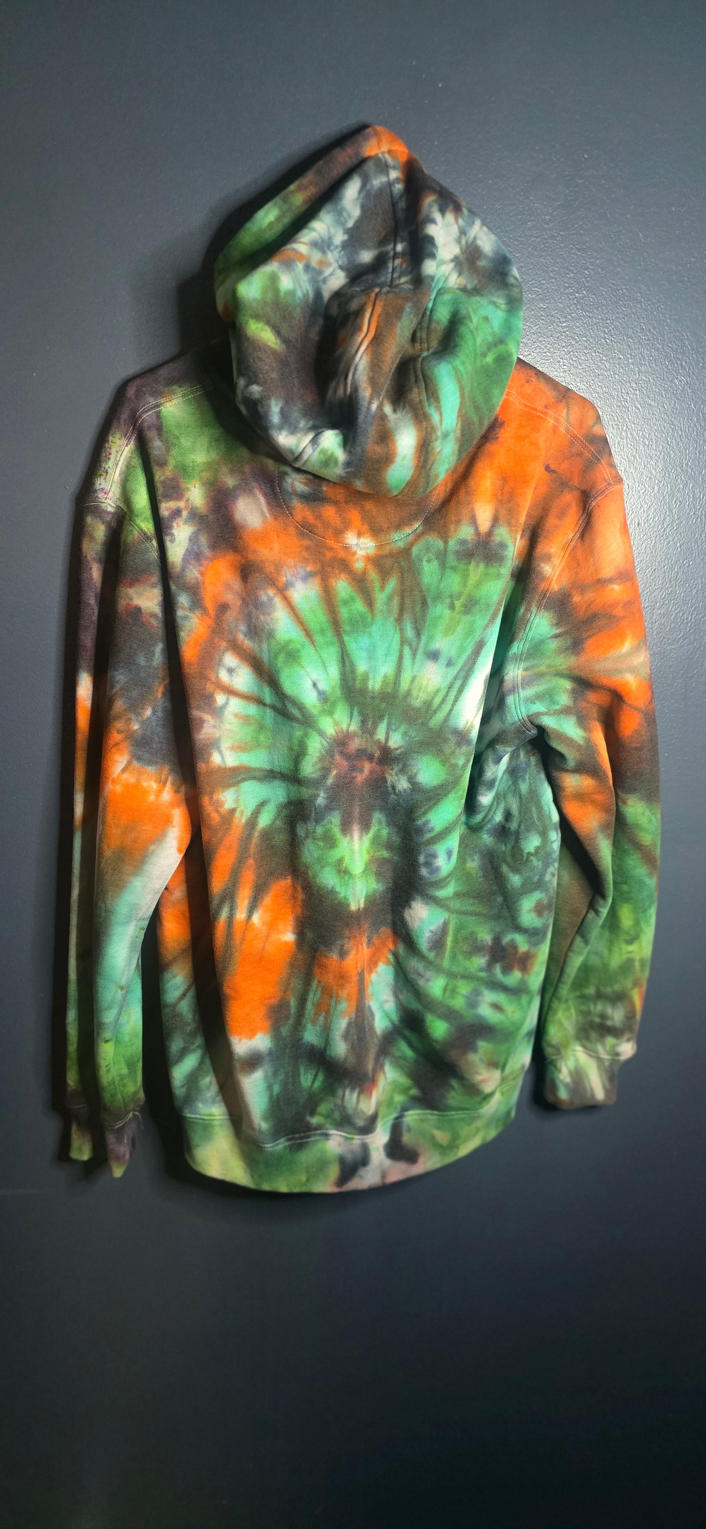 🔥 Hand-Dyed Chaps Zip Hoodie – Size Large