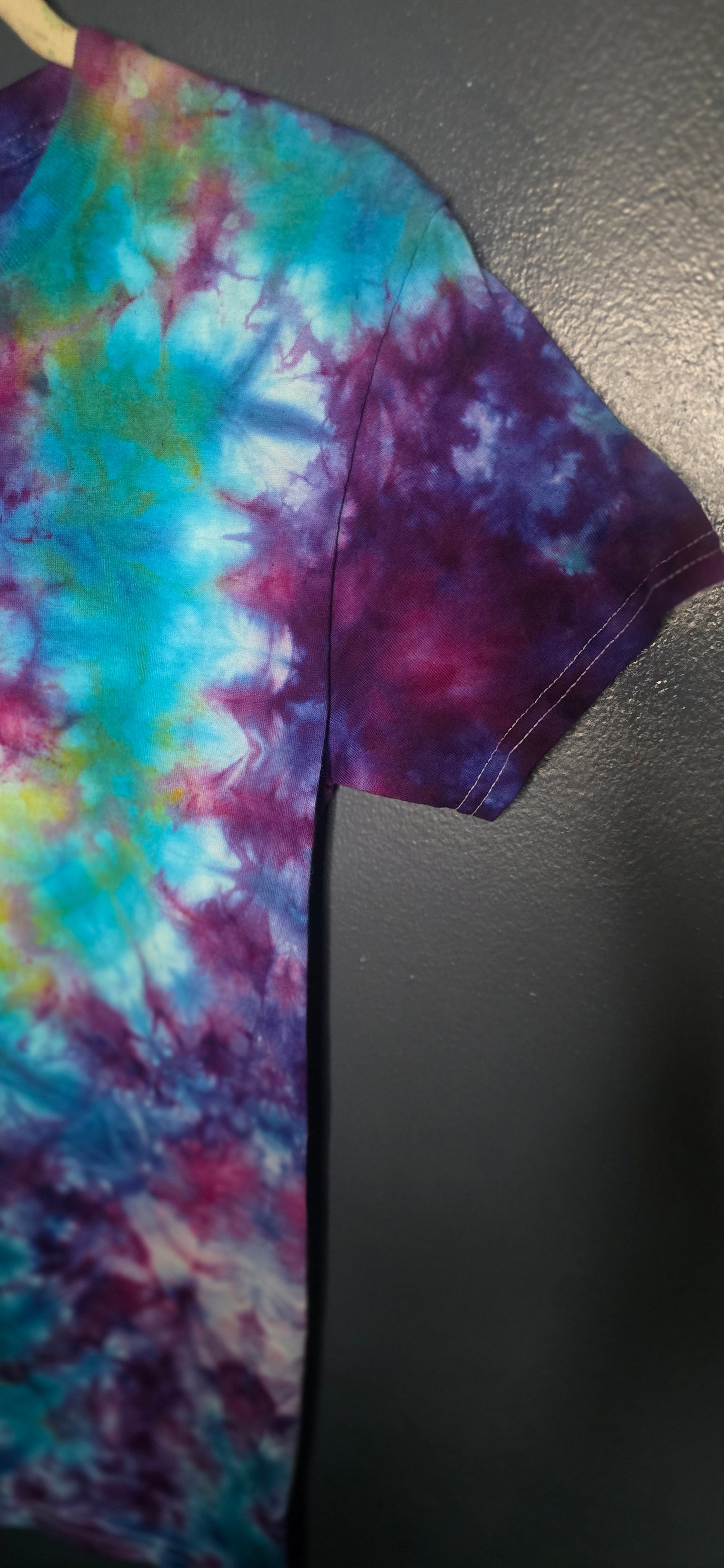 🌀 Hand-Dyed Galaxy Burst Tee (Size Small)
