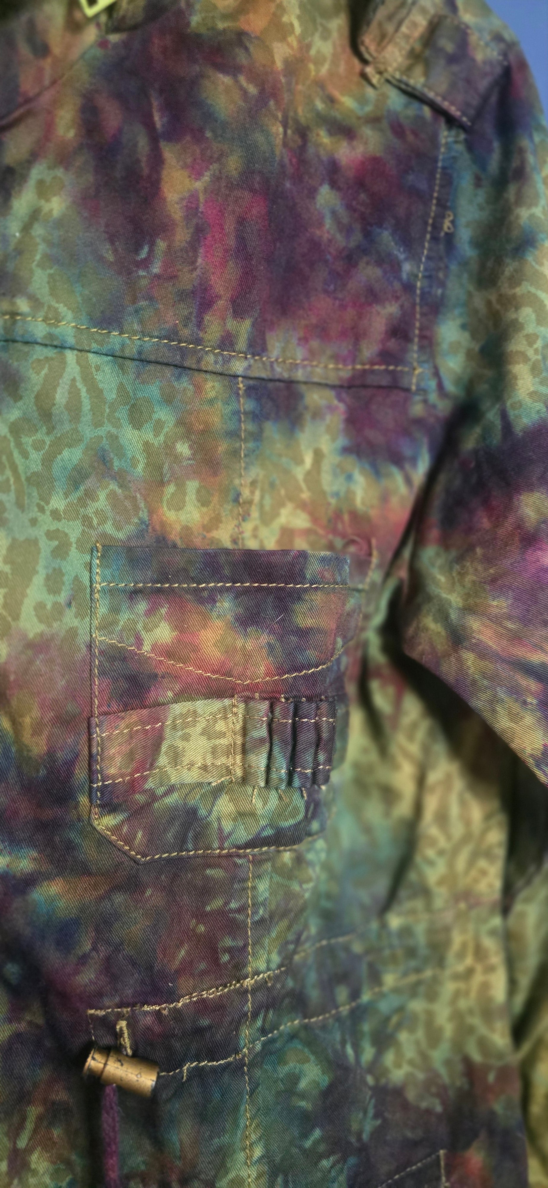 Marci Cheetah-Print Utility Jacket – Size Medium 🐆🖤