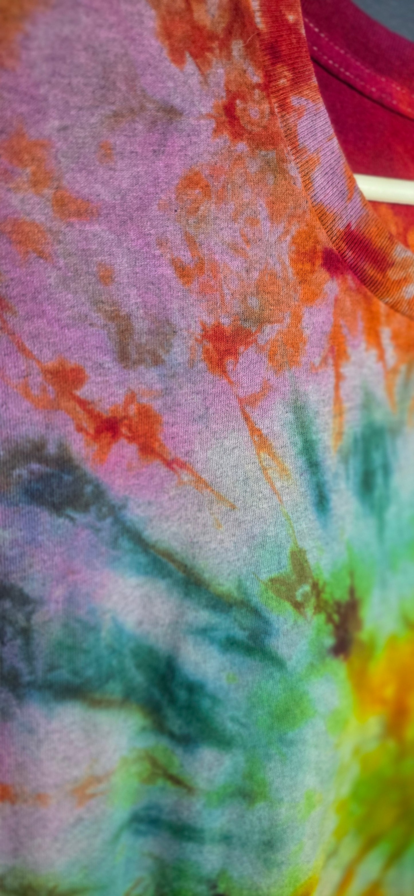 Gildan Tie Dye T-Shirt XL Heavy Cotton Multicolor Spiral Short Sleeve Tee