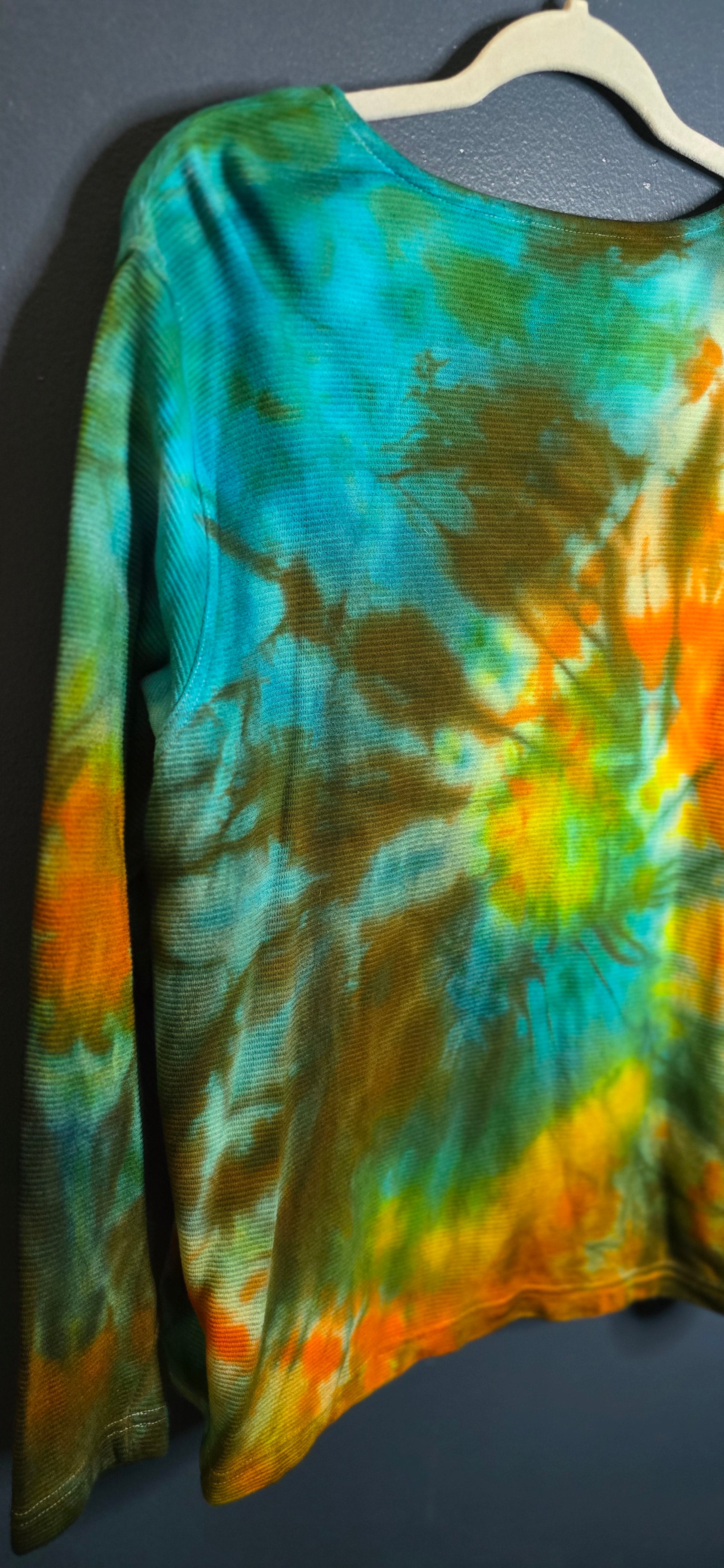 🌈 Hand-Dyed Zip-Up Top – Croft & Barrow Woman 1X