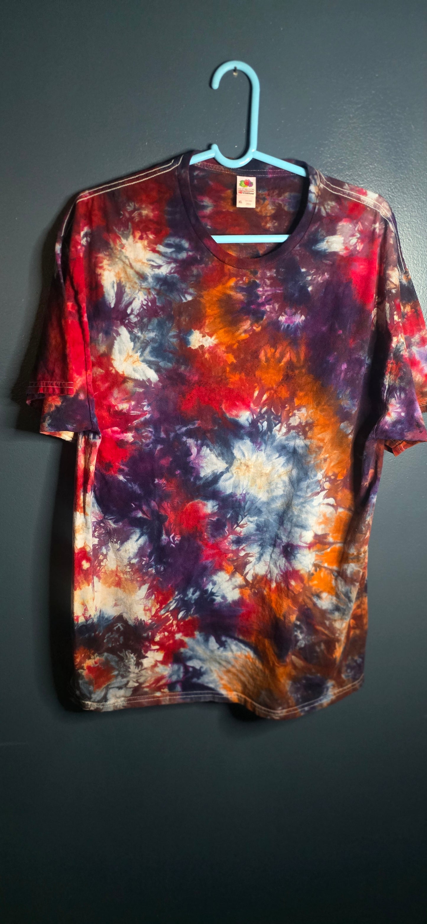 Handmade Ice Dye Unisex T-Shirt XL – Moody Alternative Tie Dye • Grunge Hippie Style • One of a Kind