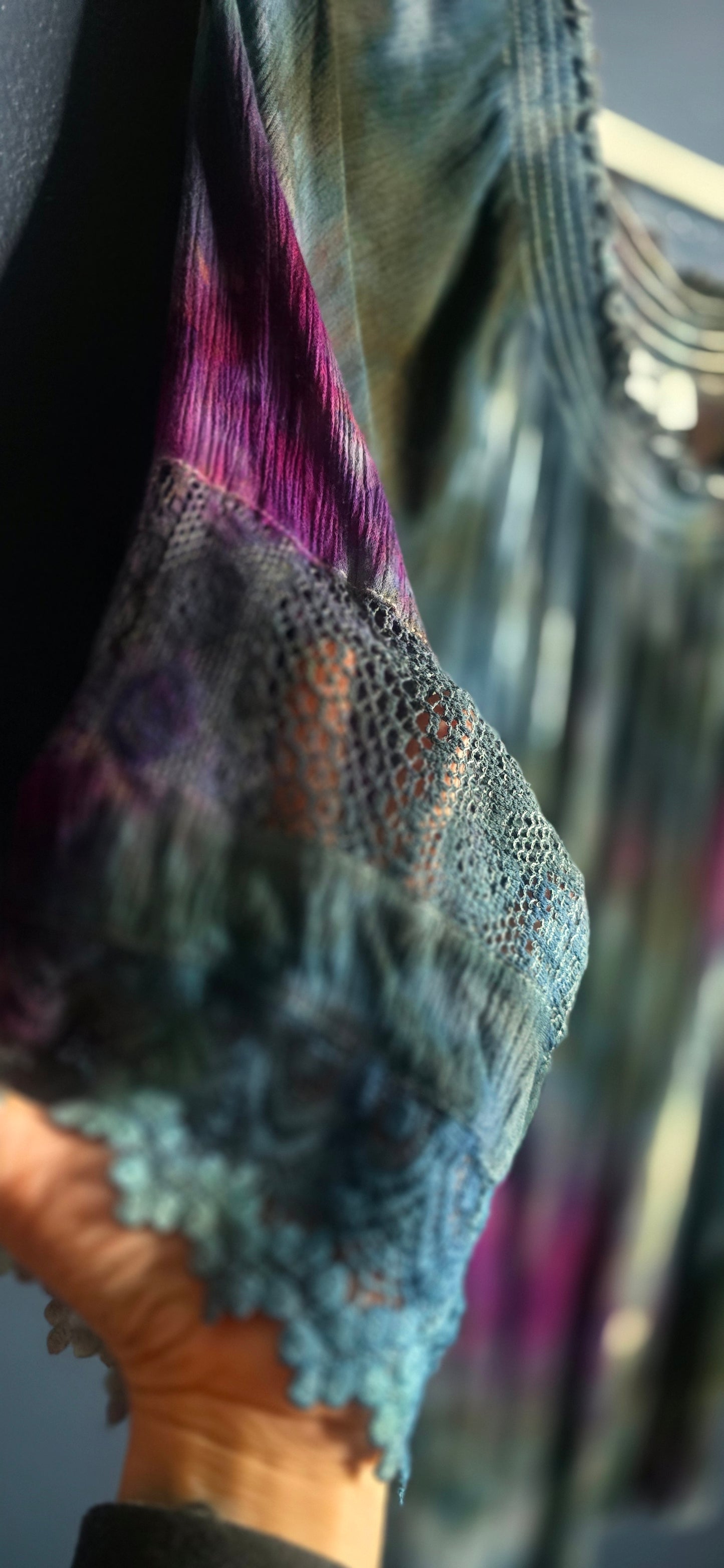 🌈 BOHO AURORA TIE-DYE BLOUSE — SIZE XL