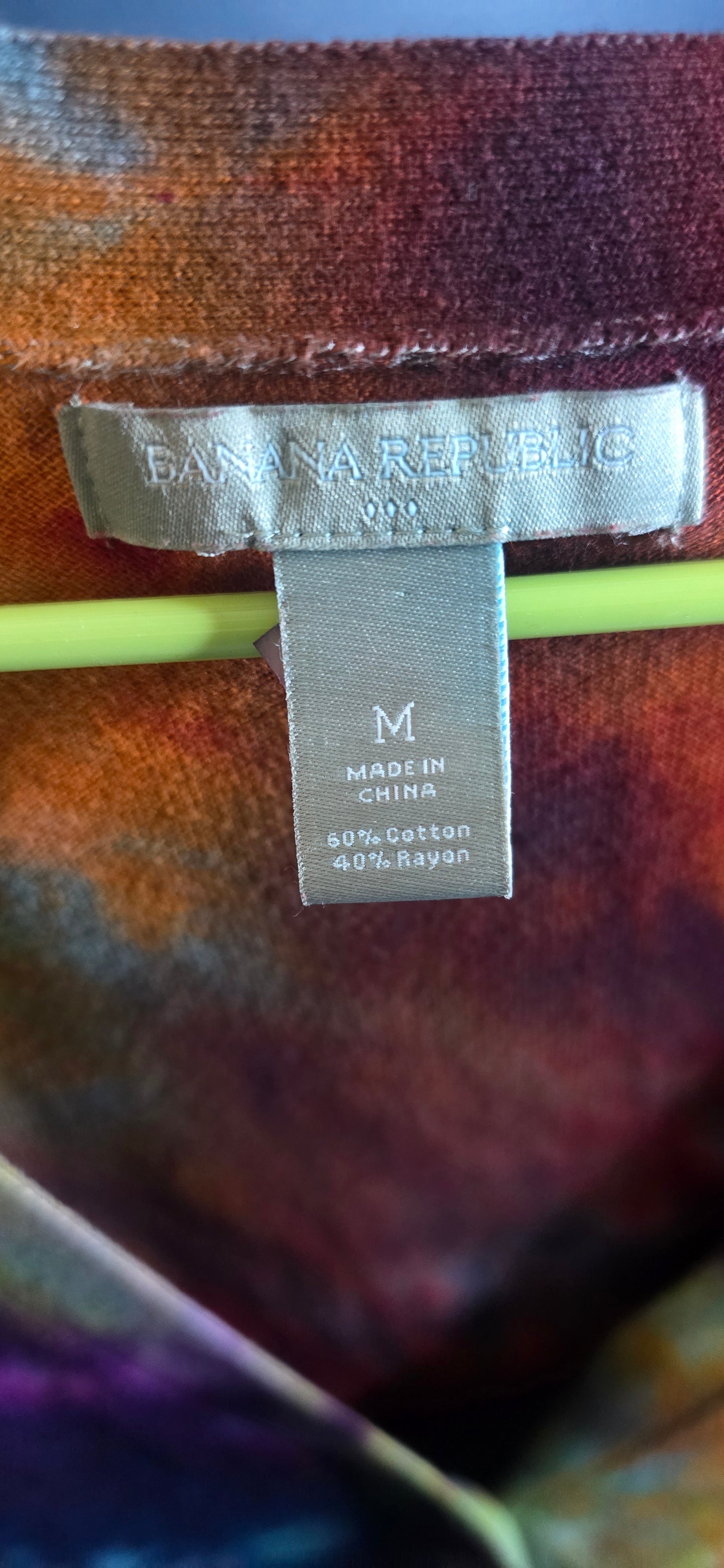 🌈 Upcycled Banana Republic Cardigan – Medium – $45