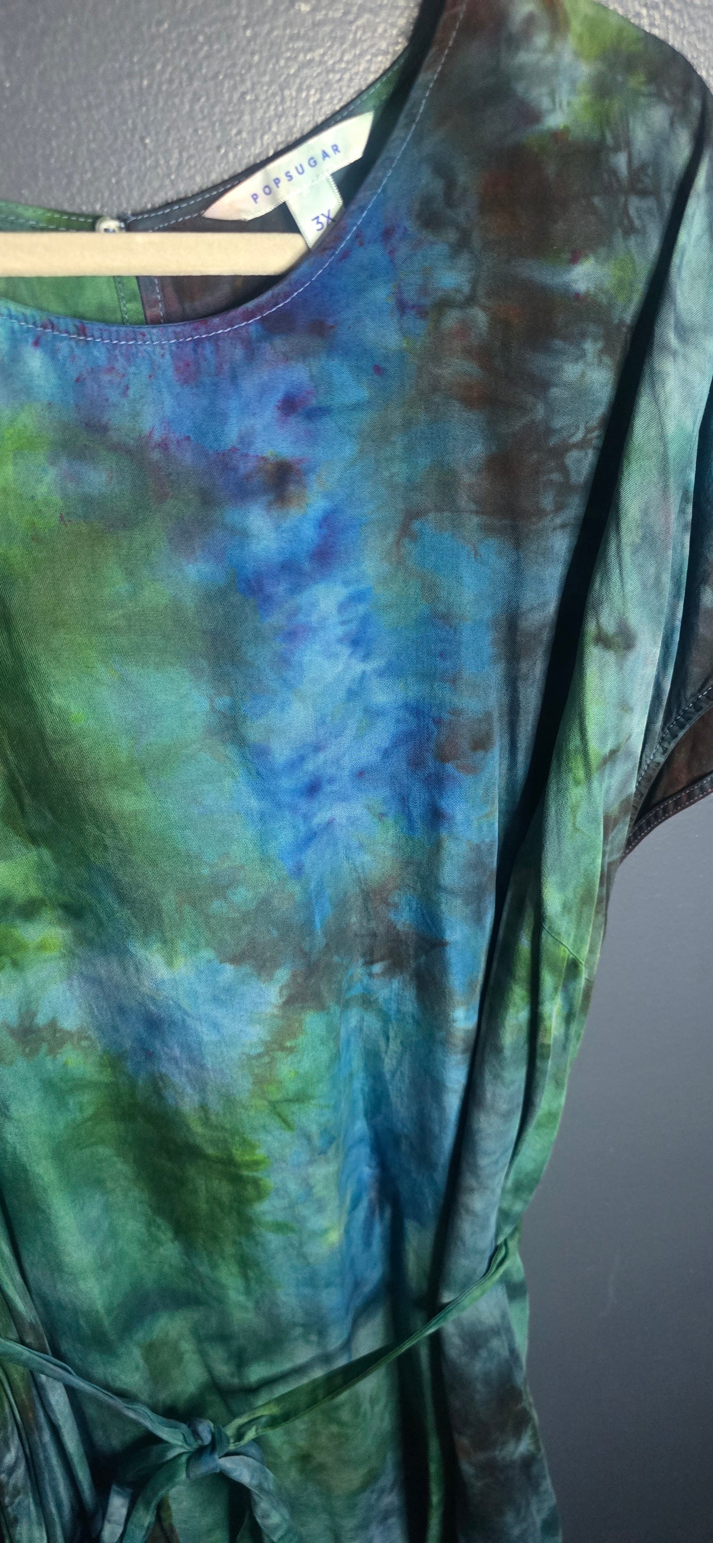 🌊 Hand-Dyed POPSUGAR Dress – Size 3X
