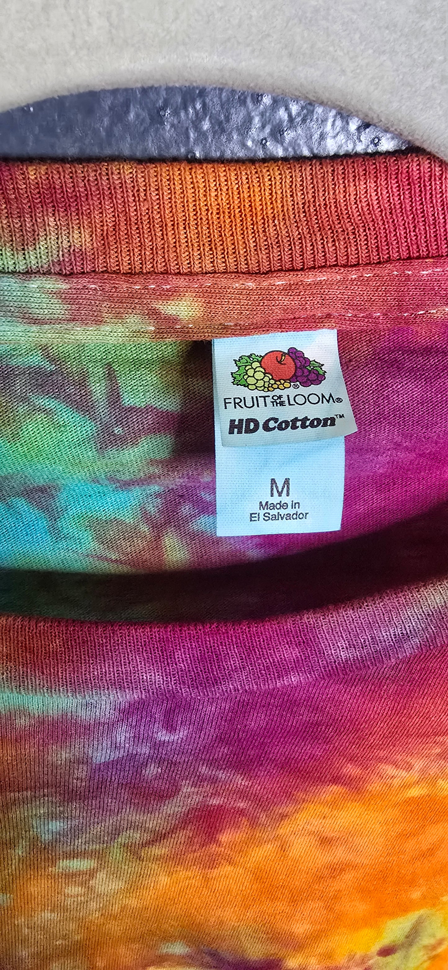 🔥 RAINBOW FIREBURST TIE-DYE TEE — MEDIUM 🔥