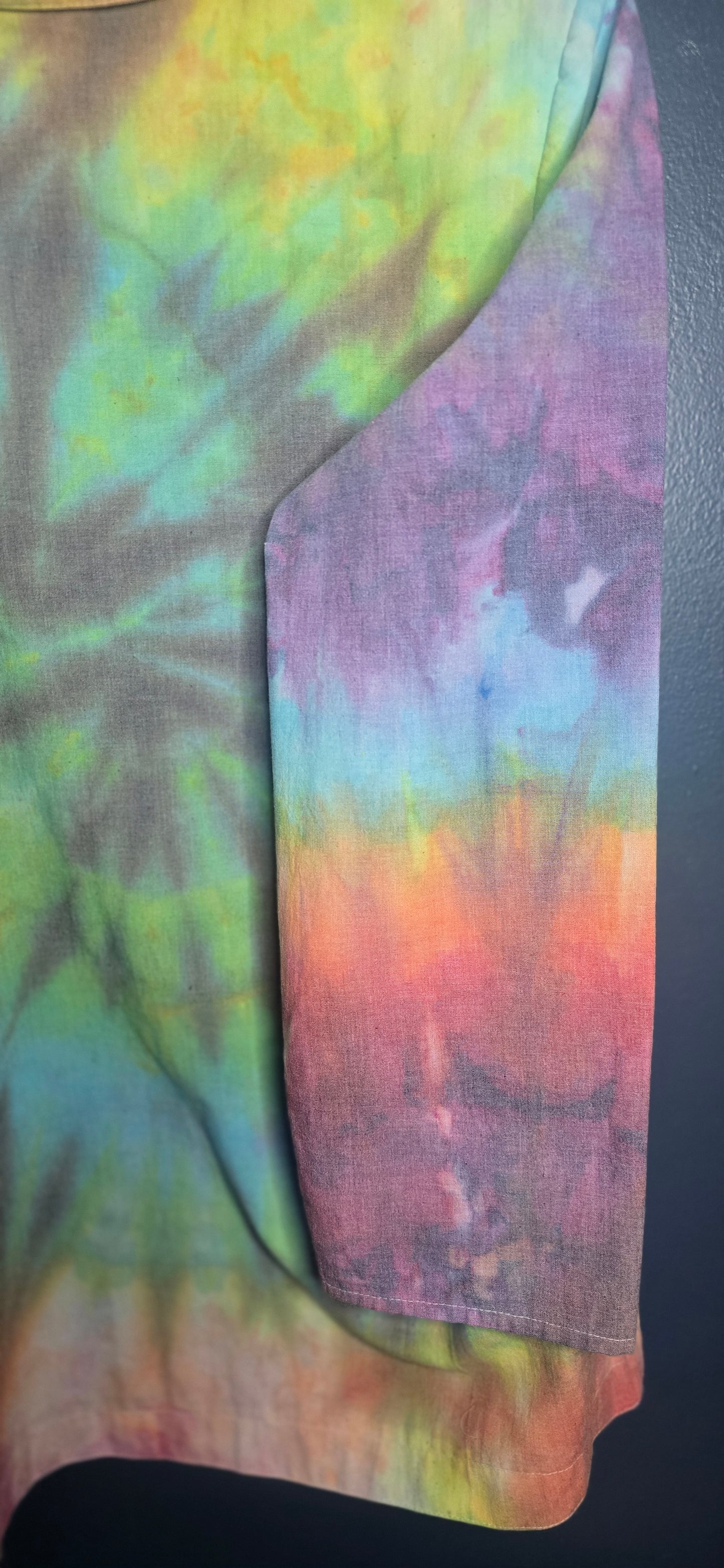 🌈 Watercolor Tie-Dye Amanda West Blazer – Size Large