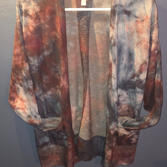 Time and True Upcycle Open Sweater Cardigan - Size Small