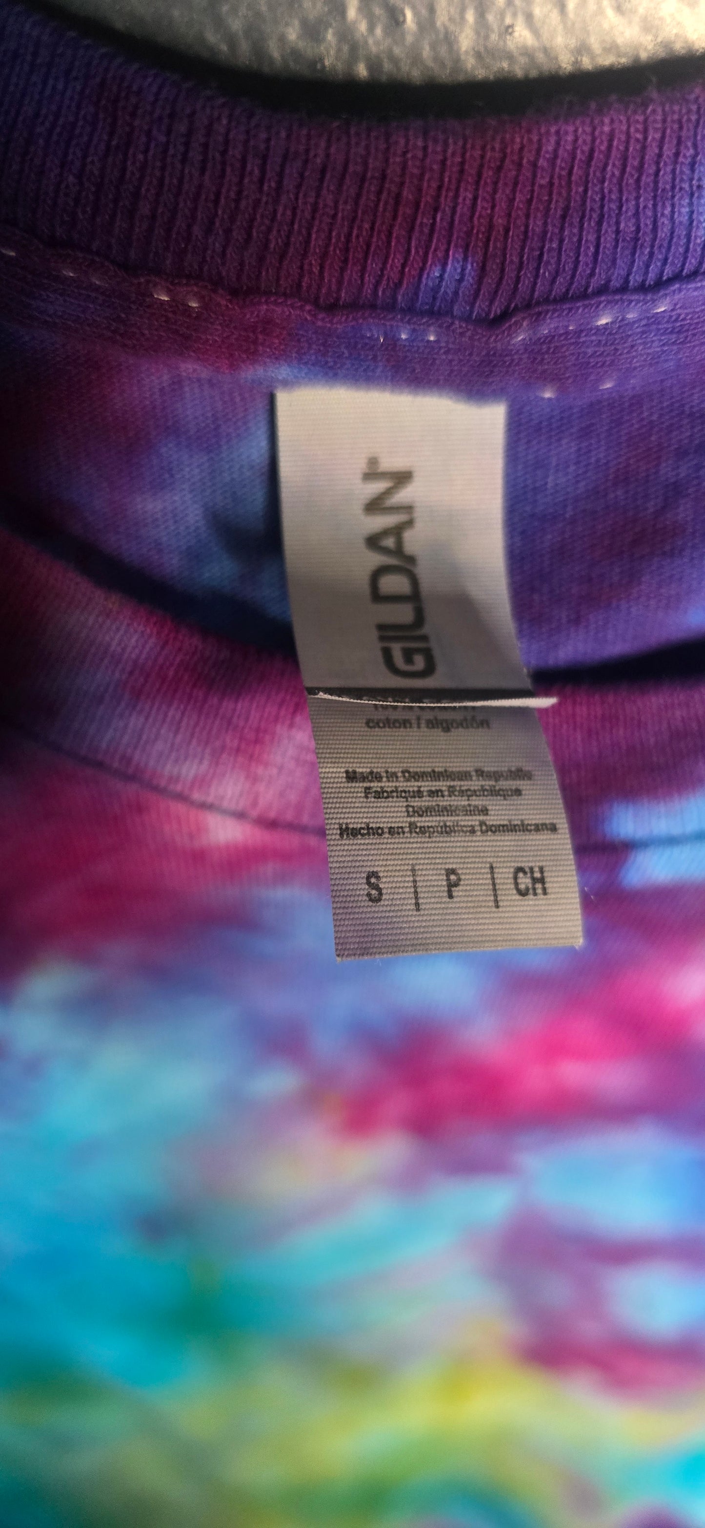 🌀 Hand-Dyed Galaxy Burst Tee (Size Small)