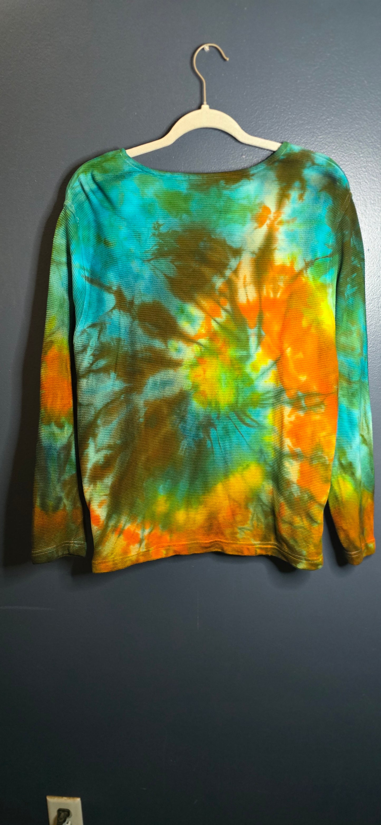 🌈 Hand-Dyed Zip-Up Top – Croft & Barrow Woman 1X
