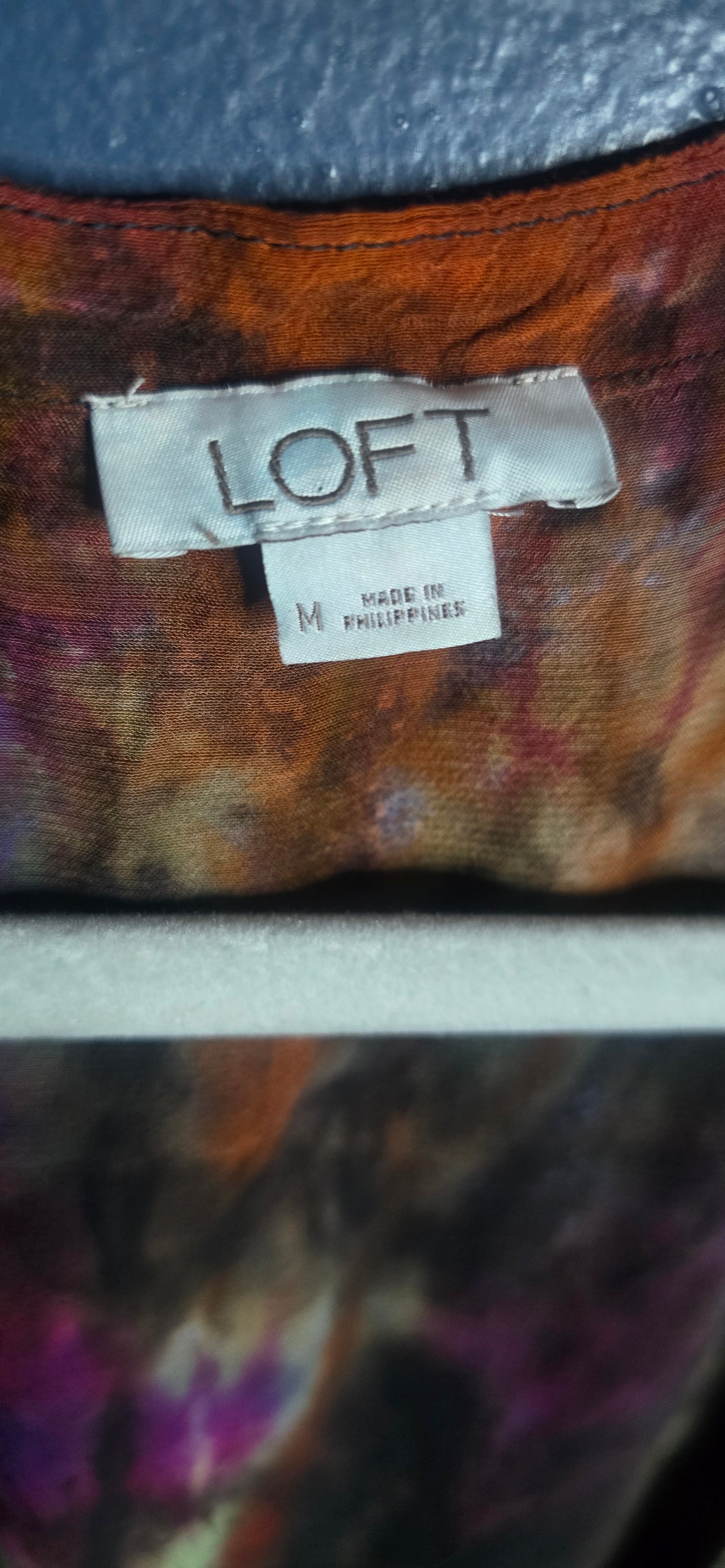 LOFT Ice Dye Romper – Medium – Moody Alt Grunge One-of-a-Kind