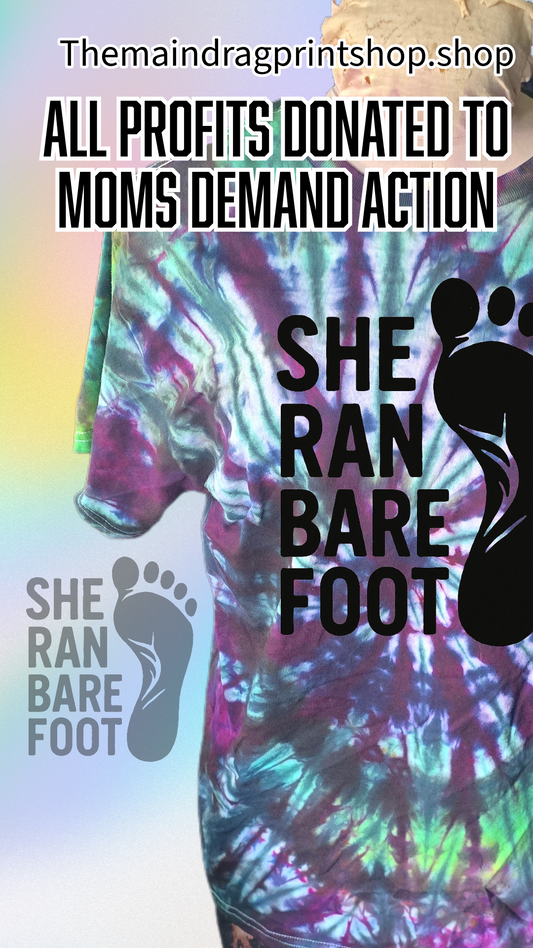 She Ran Barefoot Support Tees