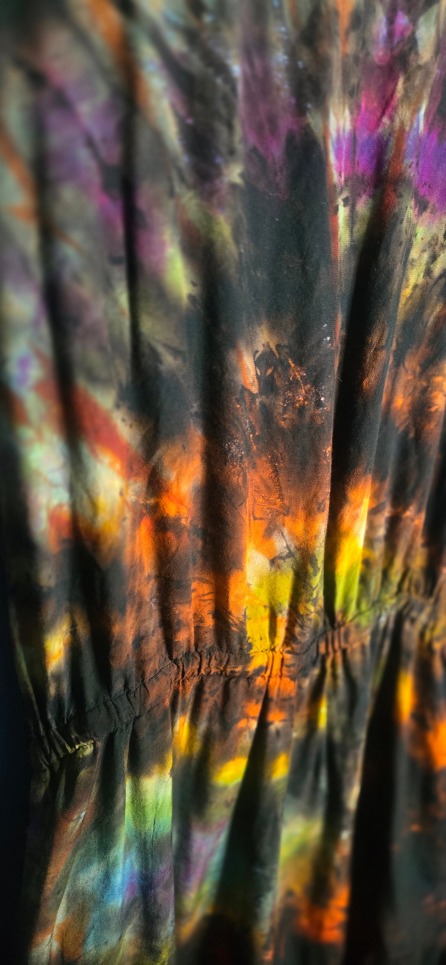 LOFT Ice Dye Romper – Medium – Moody Alt Grunge One-of-a-Kind