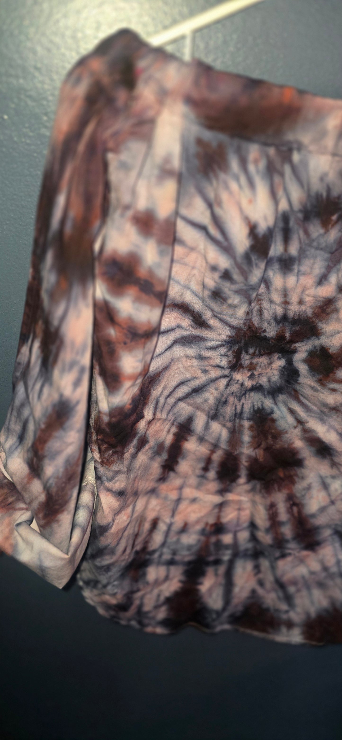 🖤 NEW DROP: Moody Alt Batik-Inspired Blouse Size Medium 🖤