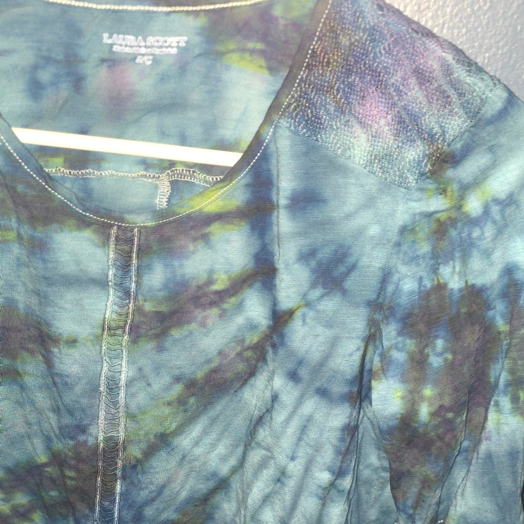 Upcycled Tie-Dye Boho Top – Laura Scott Women’s Small
