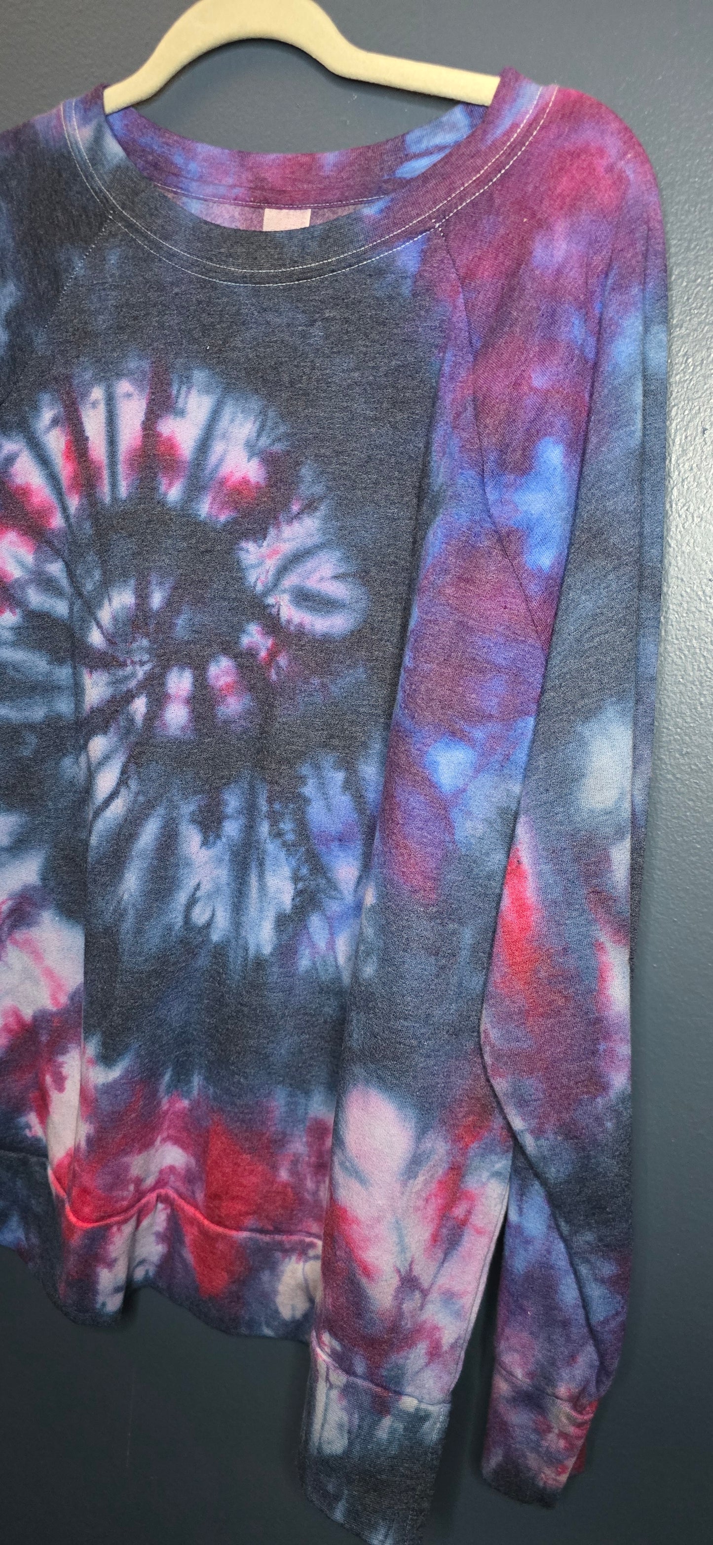 🌈 Hand-Dyed Spiral Sweatshirt – Terra & Sky 2XL