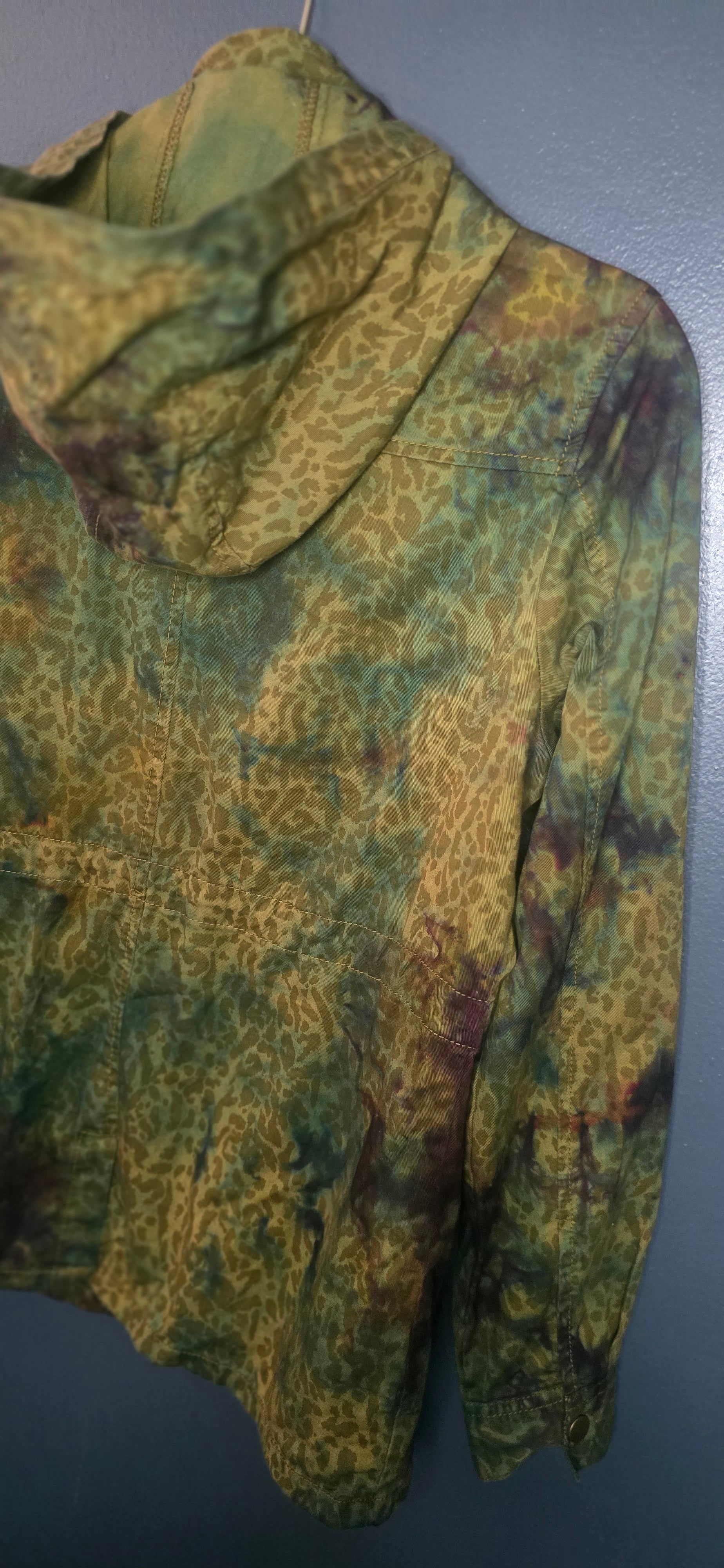 Marci Cheetah-Print Utility Jacket – Size Medium 🐆🖤