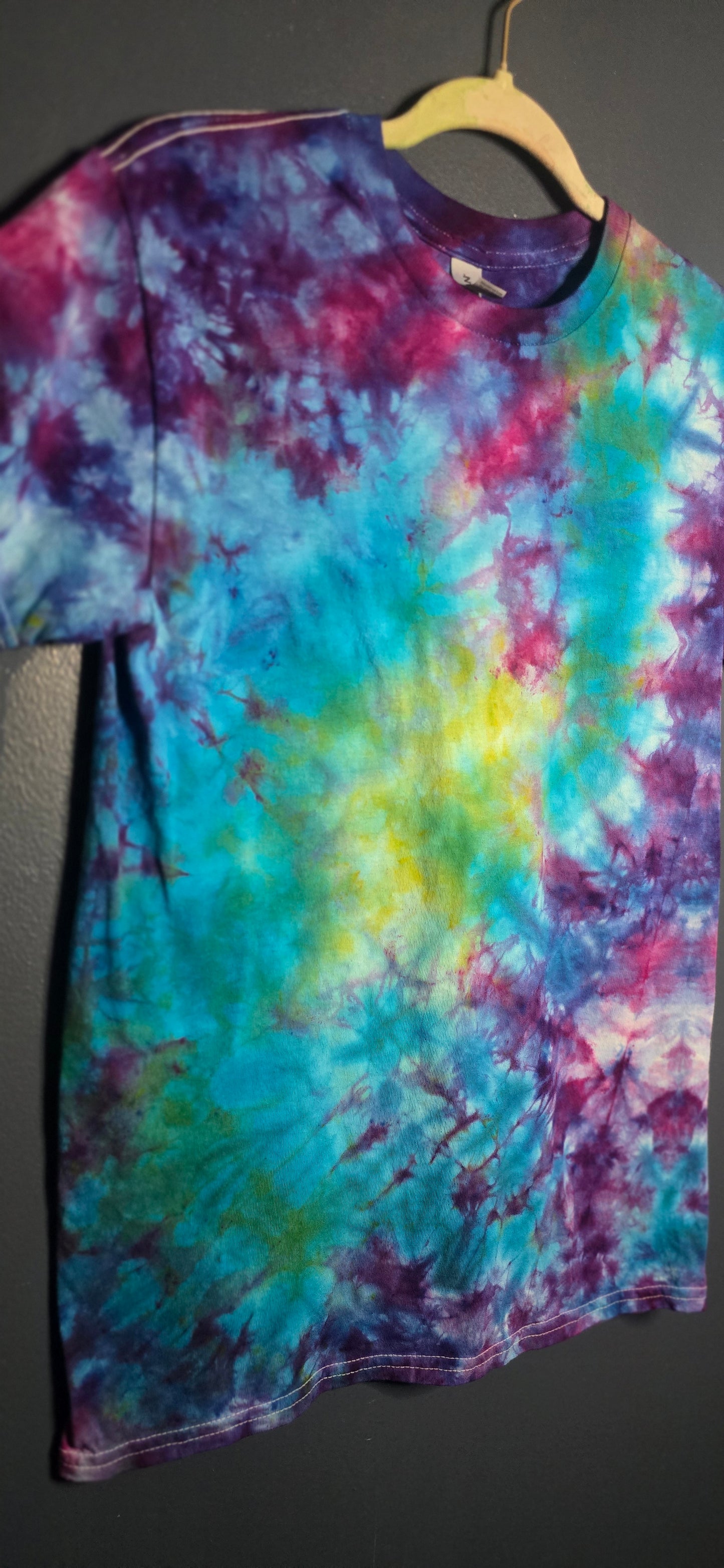 🌀 Hand-Dyed Galaxy Burst Tee (Size Small)