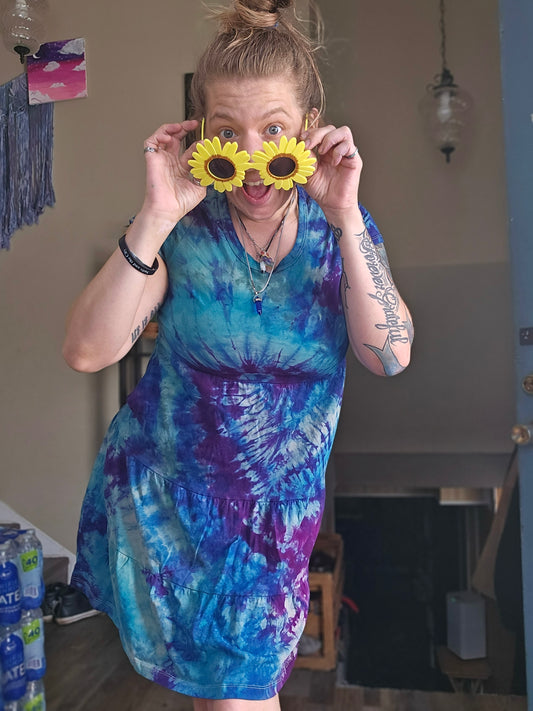 Tie dye sun dress