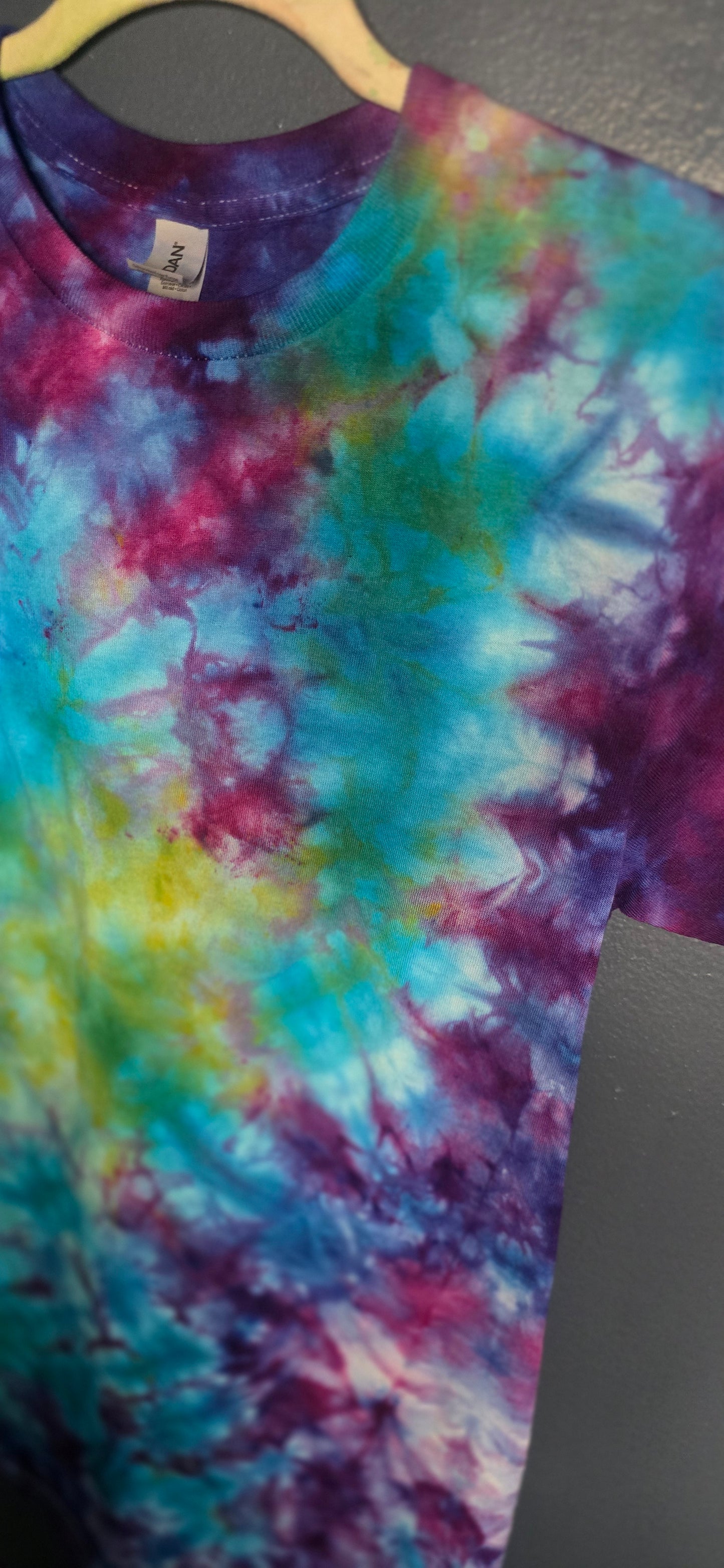 🌀 Hand-Dyed Galaxy Burst Tee (Size Small)