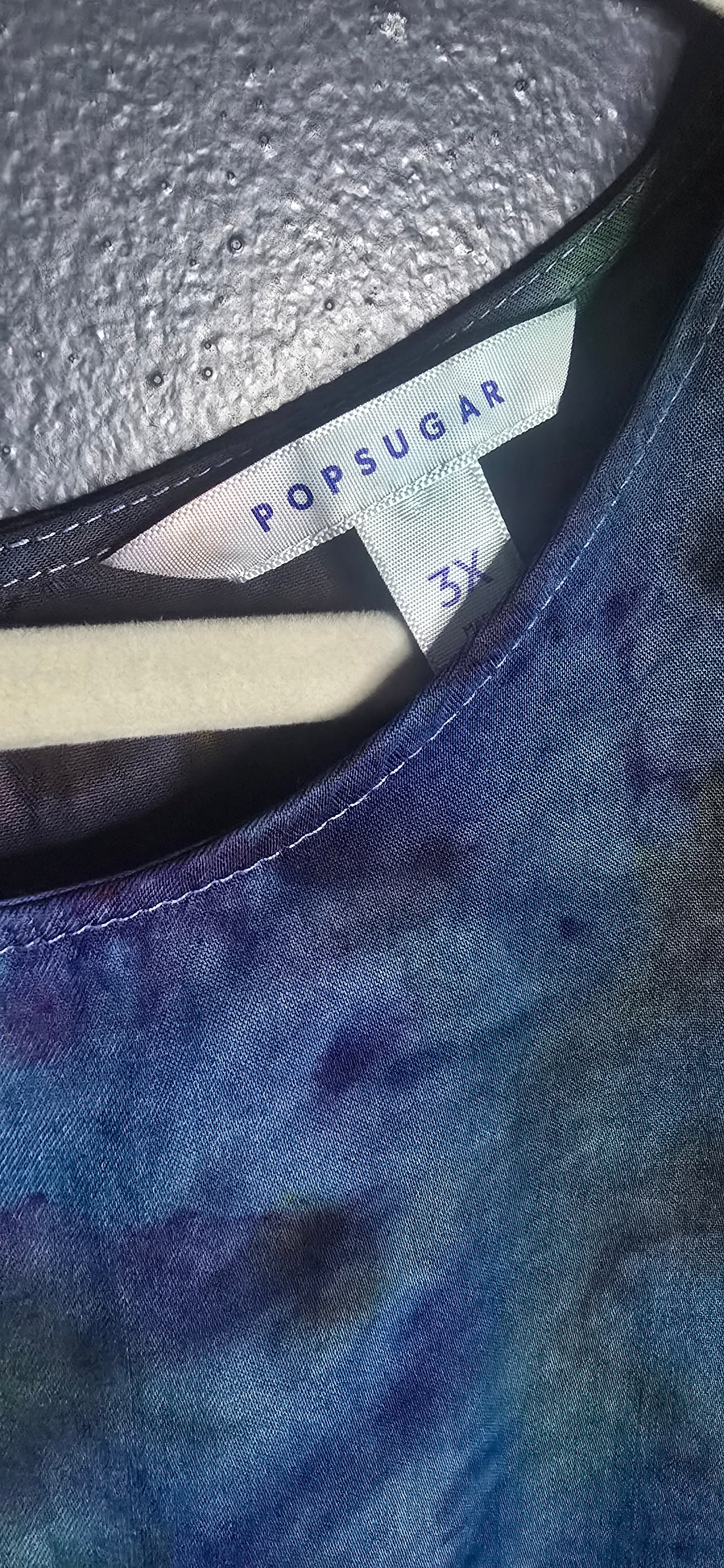 🌊 Hand-Dyed POPSUGAR Dress – Size 3X