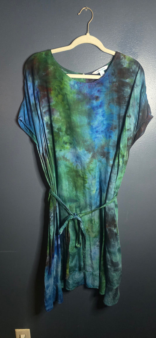 🌊 Hand-Dyed POPSUGAR Dress – Size 3X