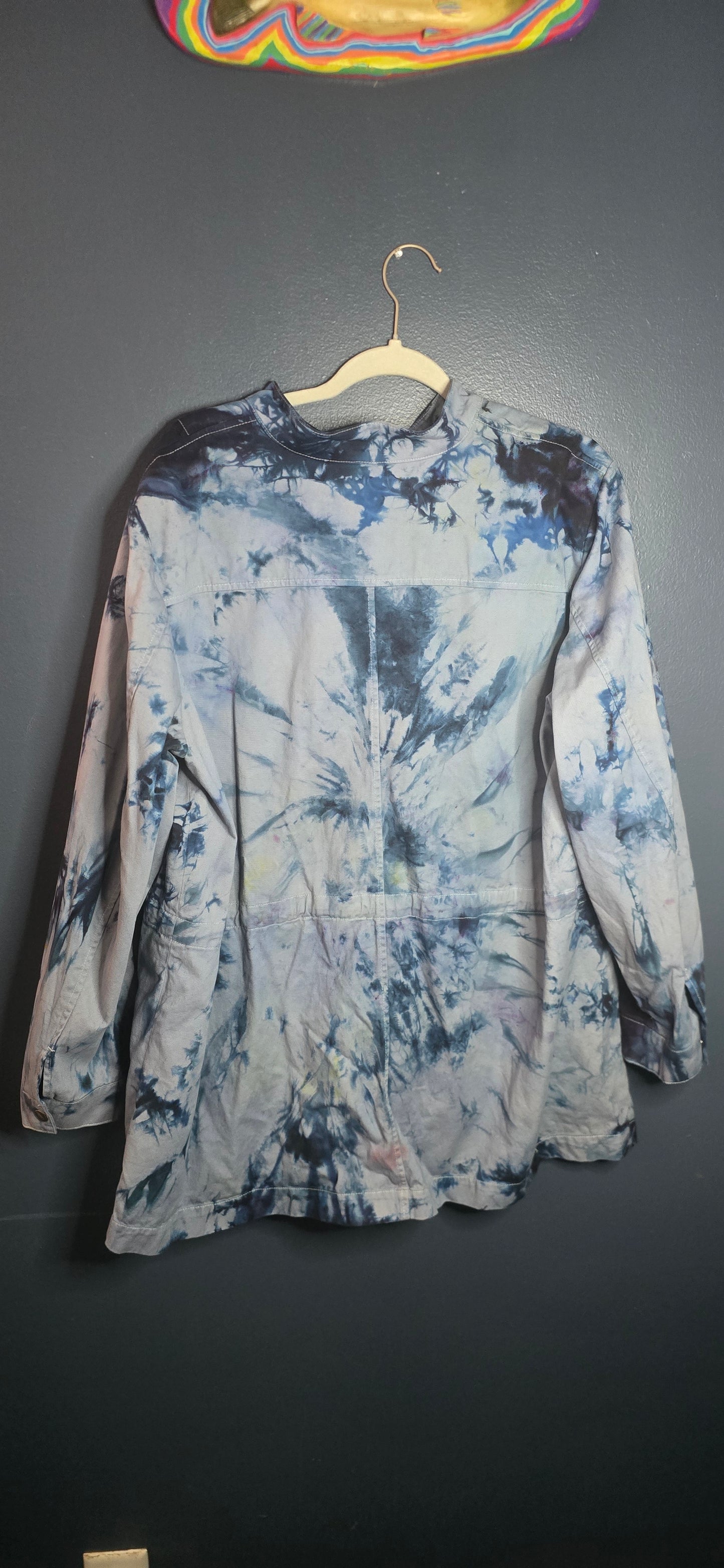 Upcycled Coldwater Creek Utility Jacket – Size 3XL 💙🖤