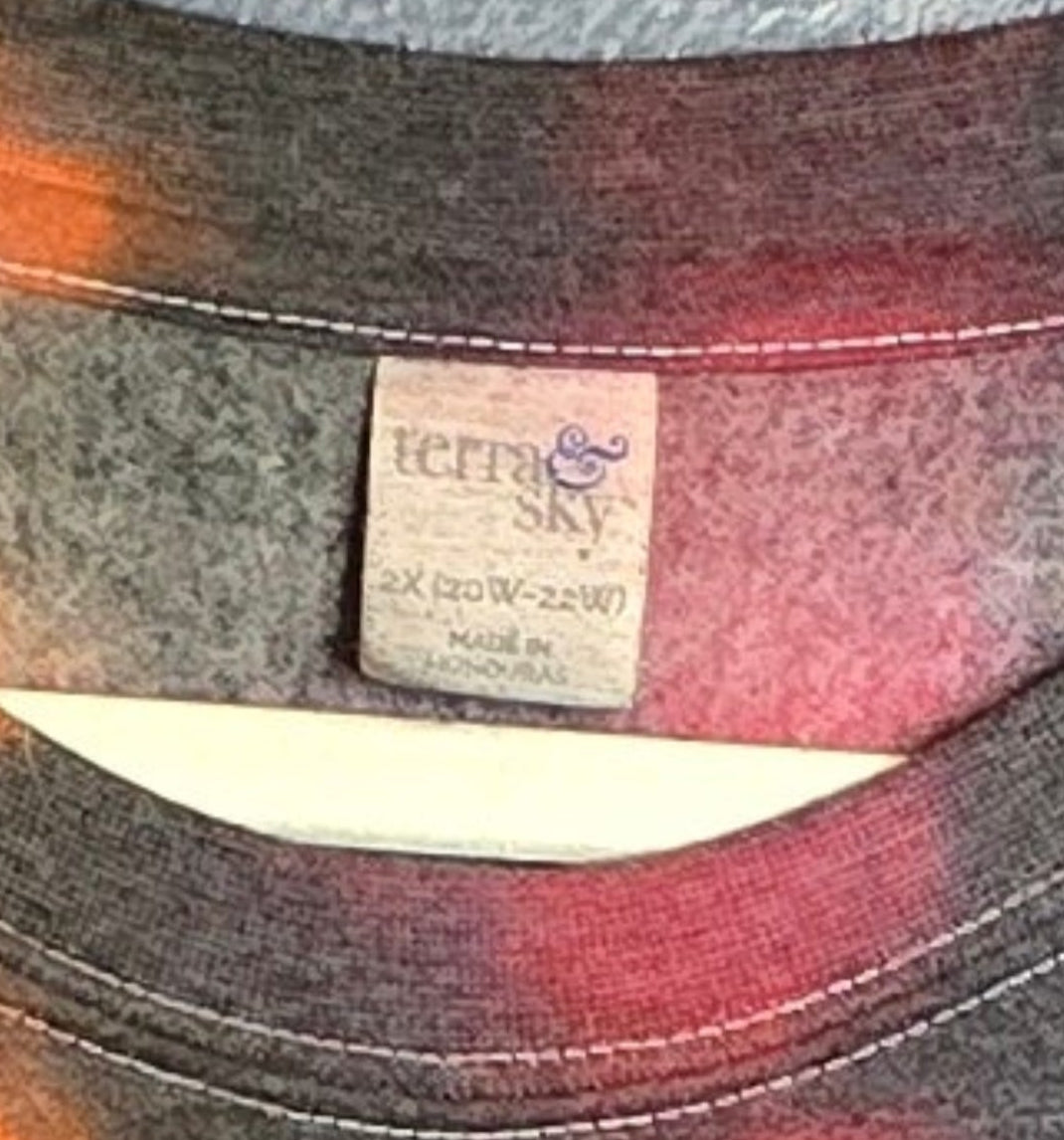 🌈 Hand-Dyed Graphic Sweatshirt – Terra &amp; Sky 2XL