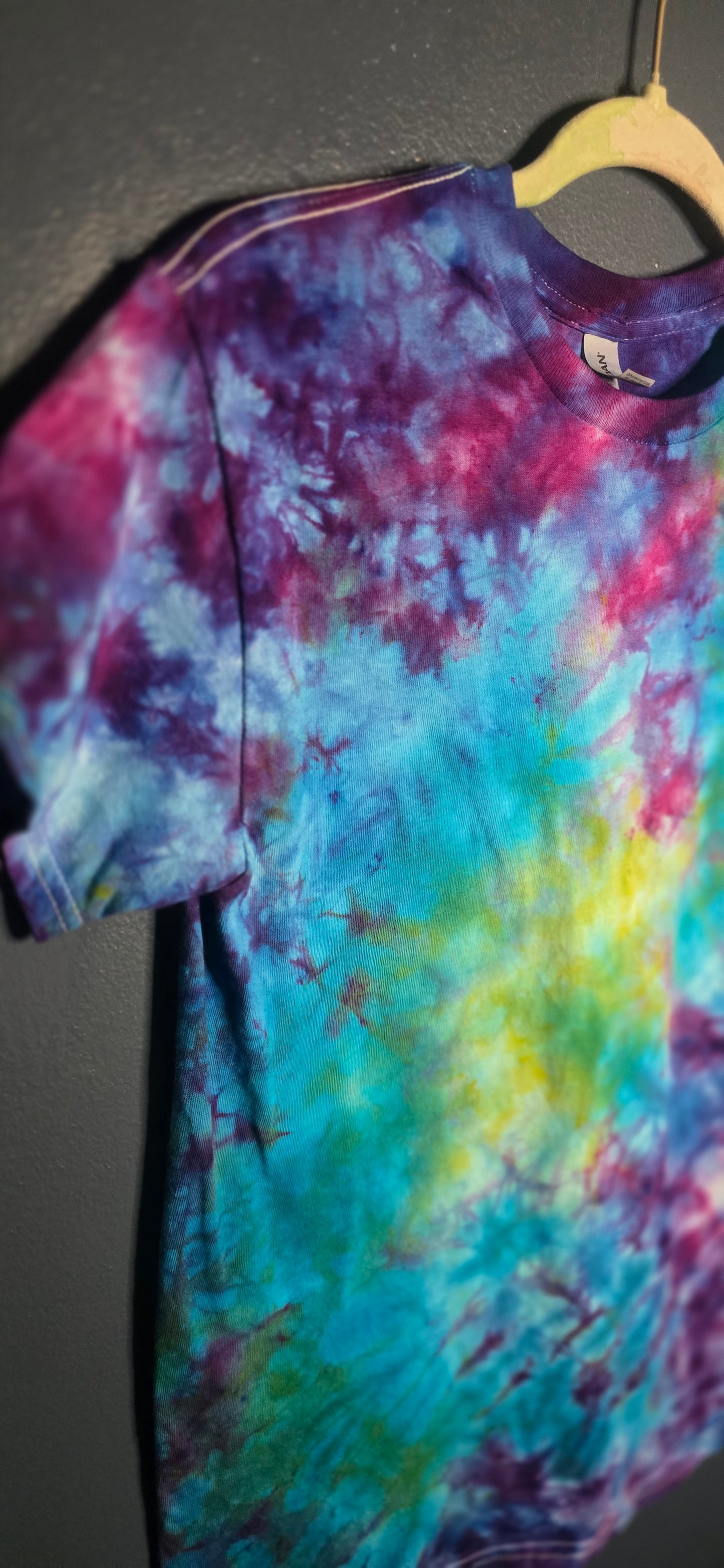 🌀 Hand-Dyed Galaxy Burst Tee (Size Small)